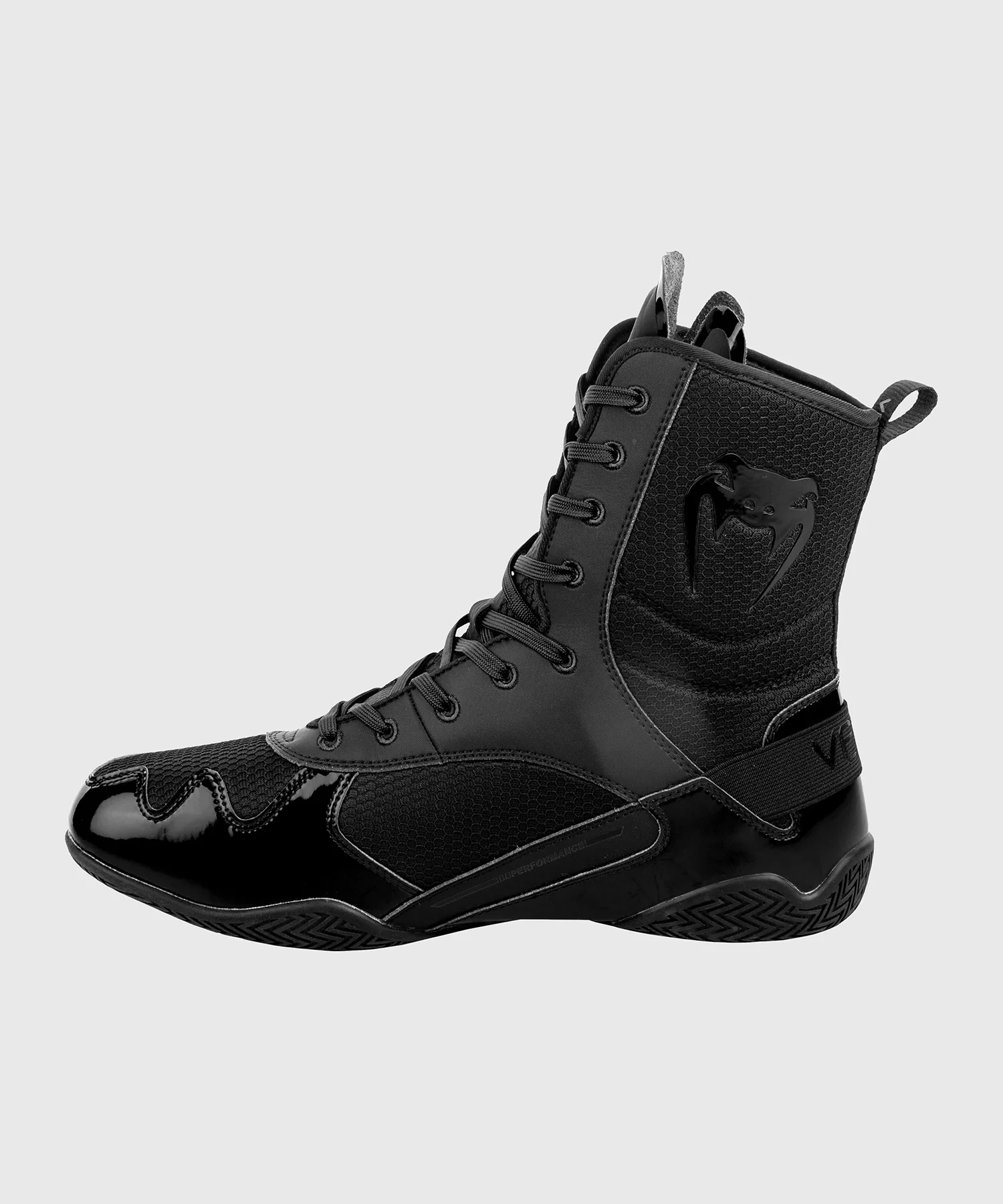Zapatos de Boxeo Venum Elite - Negro/Negro - Image 3