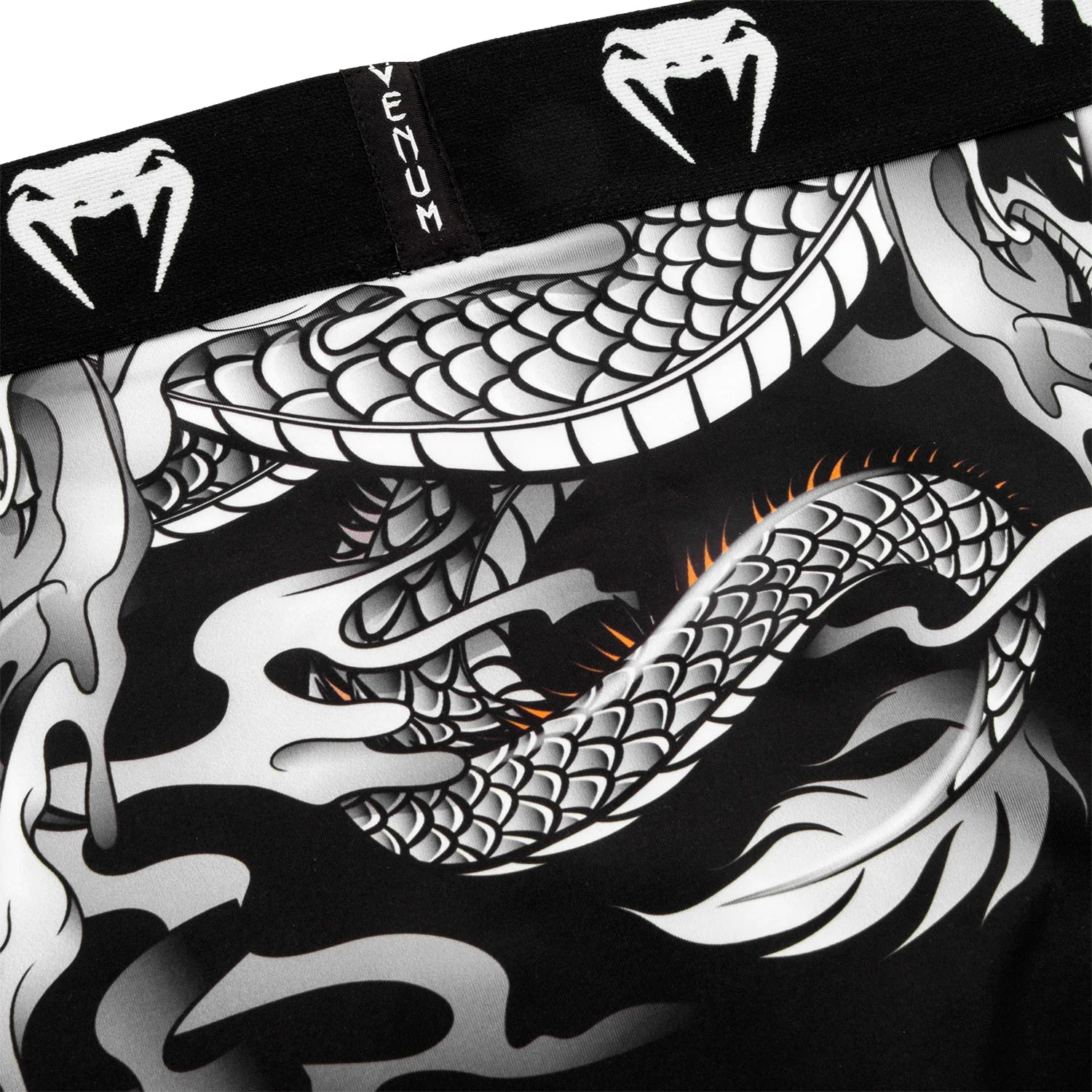 Bóxer Venum Dragon's Flight - Negro/Blanco - Image 4