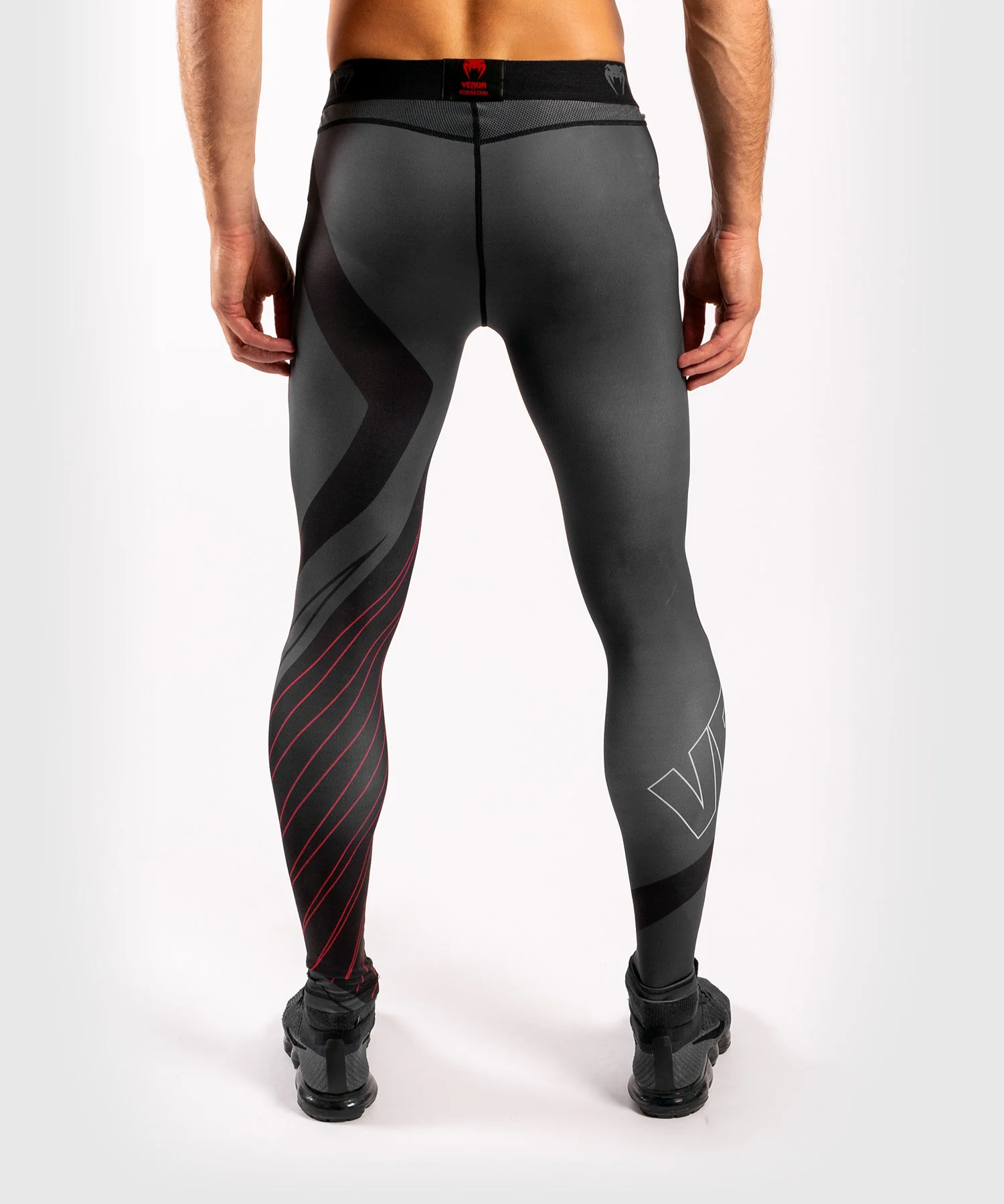 Calzas Venum Contender 5.0 - Negro/Rojo - Image 4