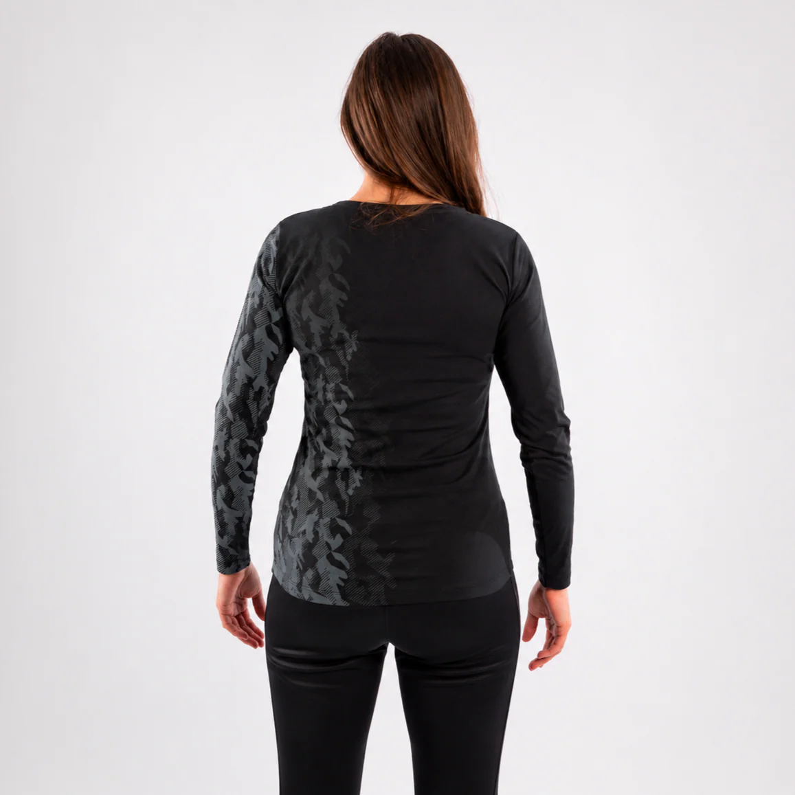 Camiseta De Algodón Manga Larga Para Mujer UFC Venum Authentic Fight Week - Negro - Image 2