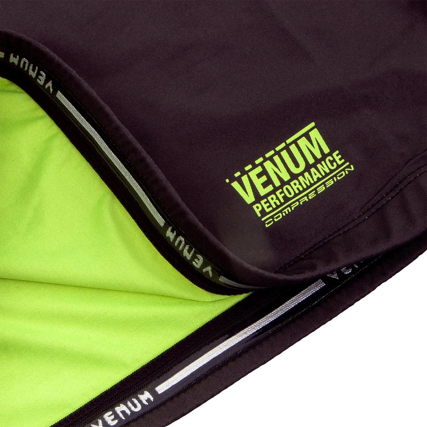 Camiseta de Compresión Venum Contender 3.0 - Mangas Cortas - Negro/Amarillo Fluo - Image 7