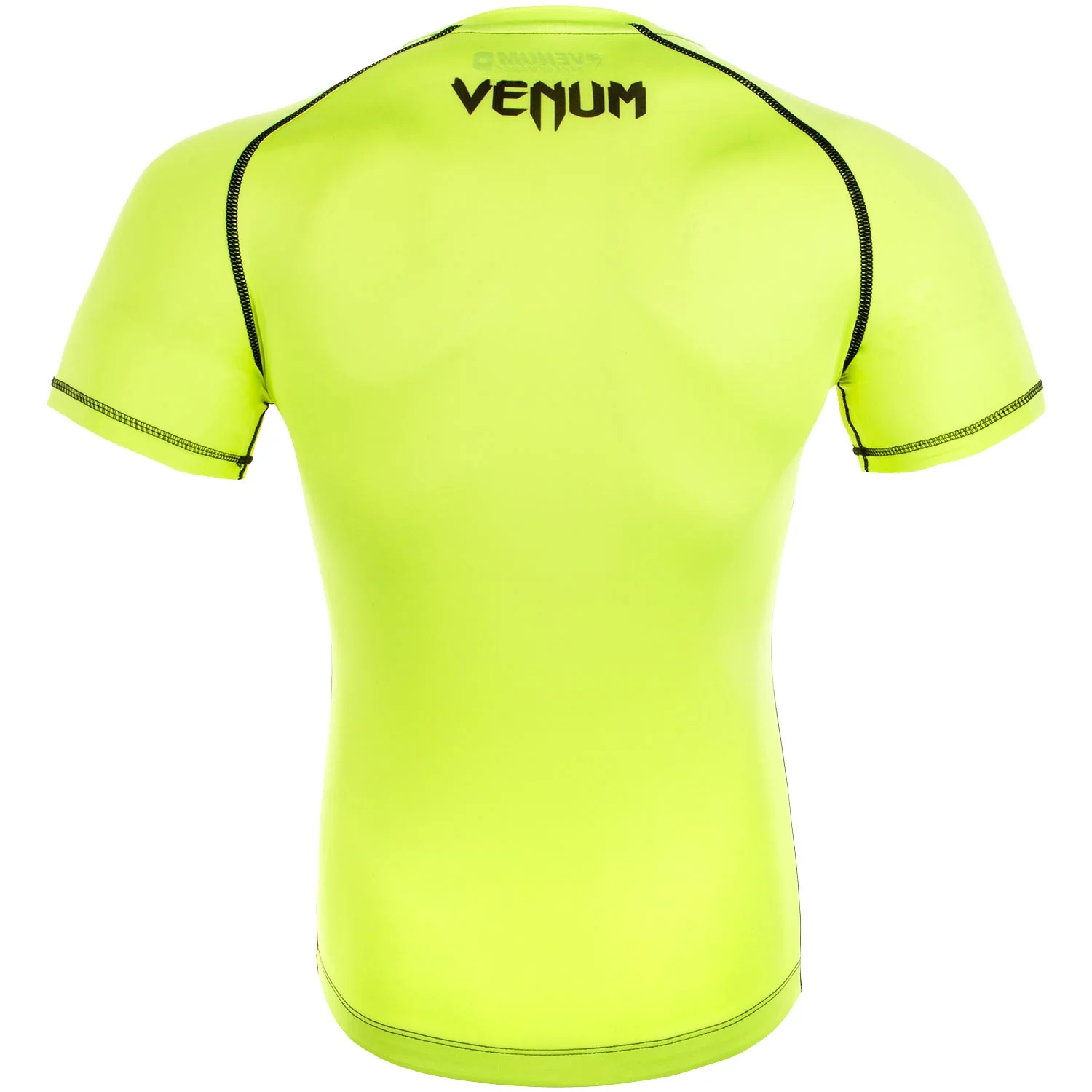 Camiseta de Compresión Venum Contender 3.0 - Mangas Cortas - Neo Amarillo/Negro - Image 3