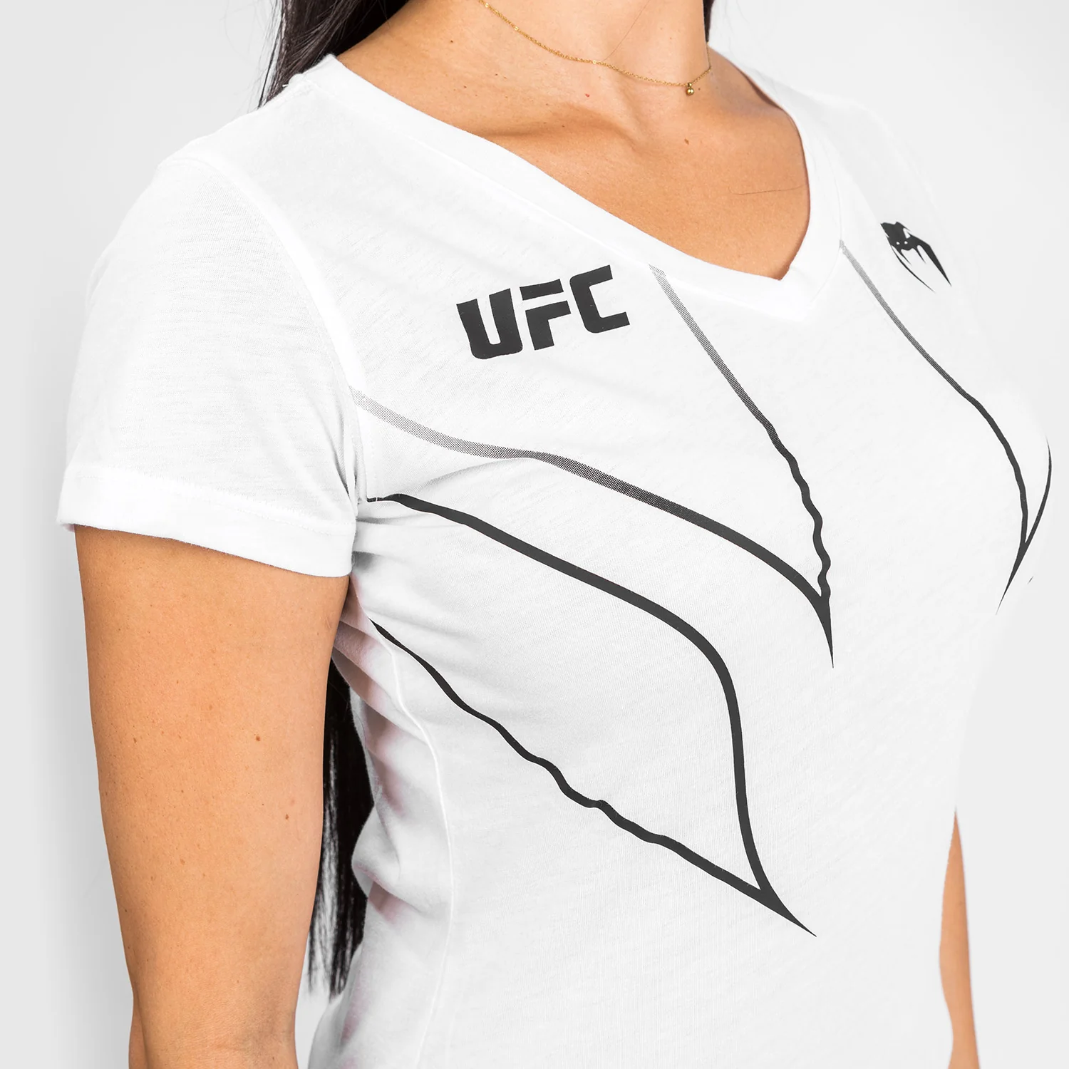 Camiseta de mujer UFC Venum Fight Night 2.0 Replica - Blanco - Image 6