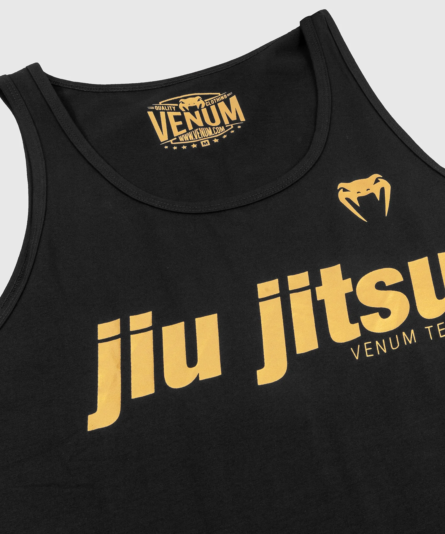 Camiseta de tirantes JiuJitsu VT de Venum - Negro/Oro - Image 4