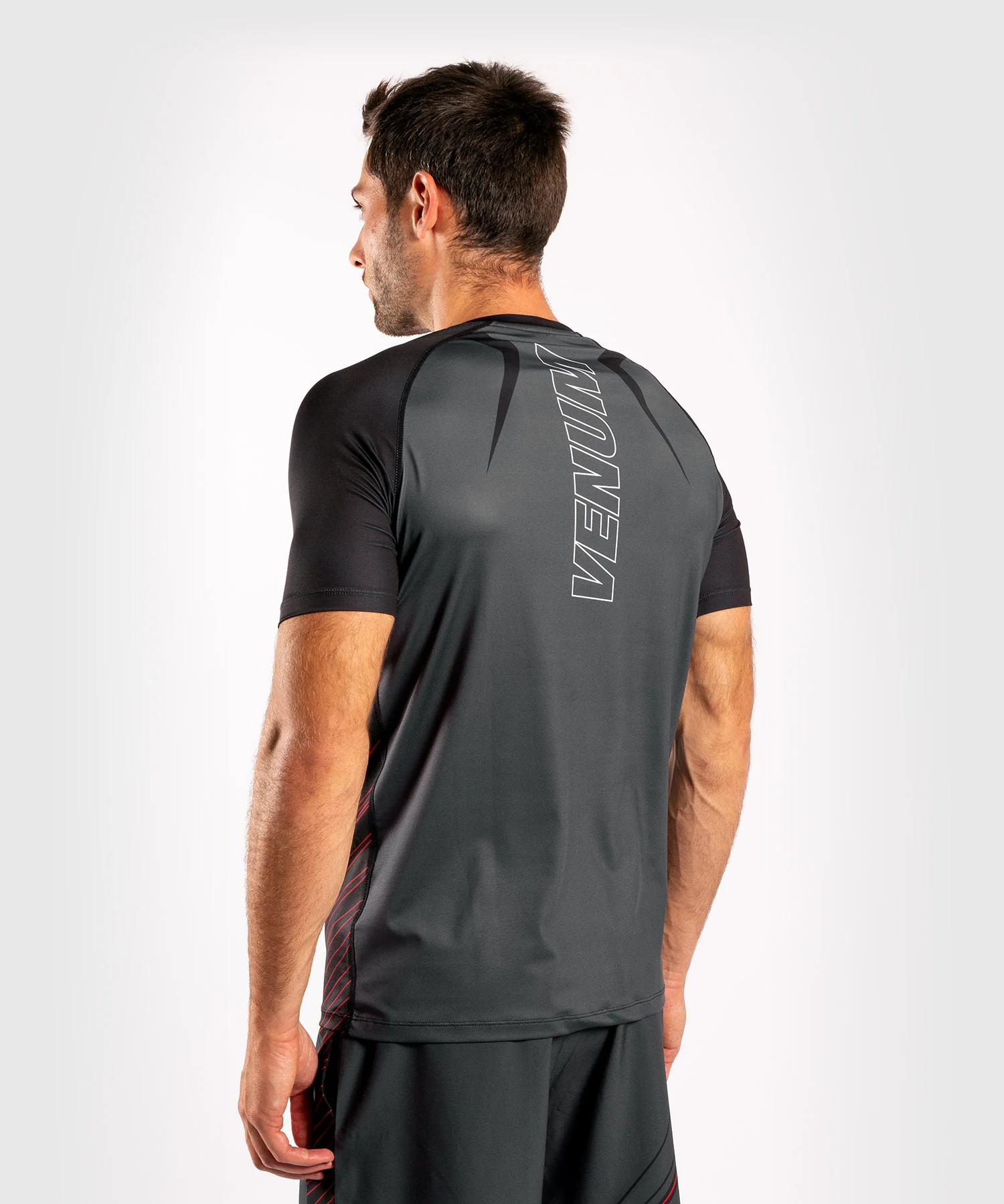Camiseta Dry-Tech Venum Contender 5.0 - Negro/Rojo - Image 3