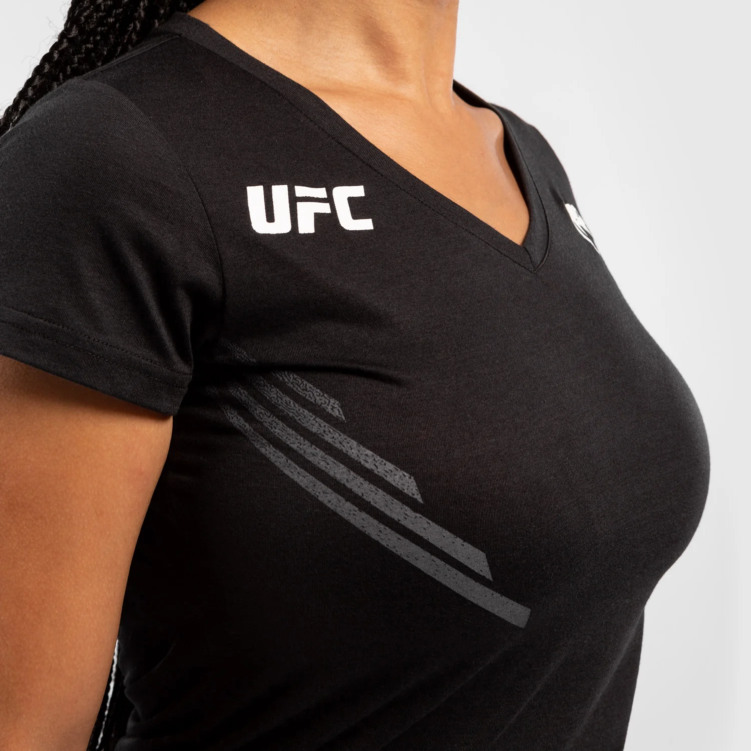 Camiseta Para Mujer UFC Venum Replica - Negro - Image 4