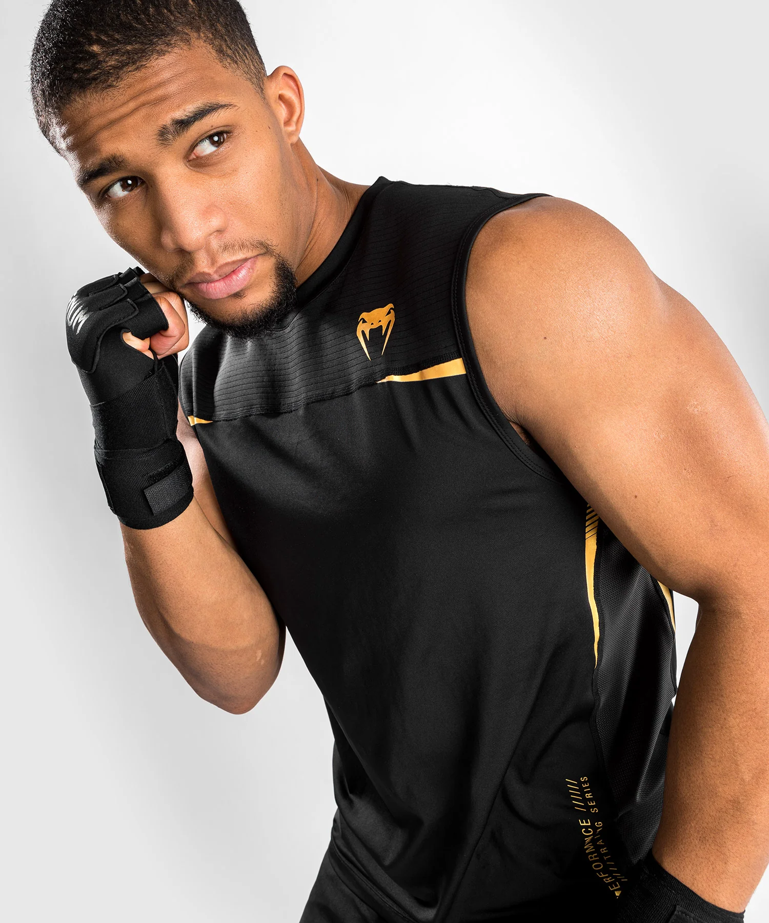Camiseta sin mangas Dry Tech Venum Tempest 2.0 - Negro / Dorado