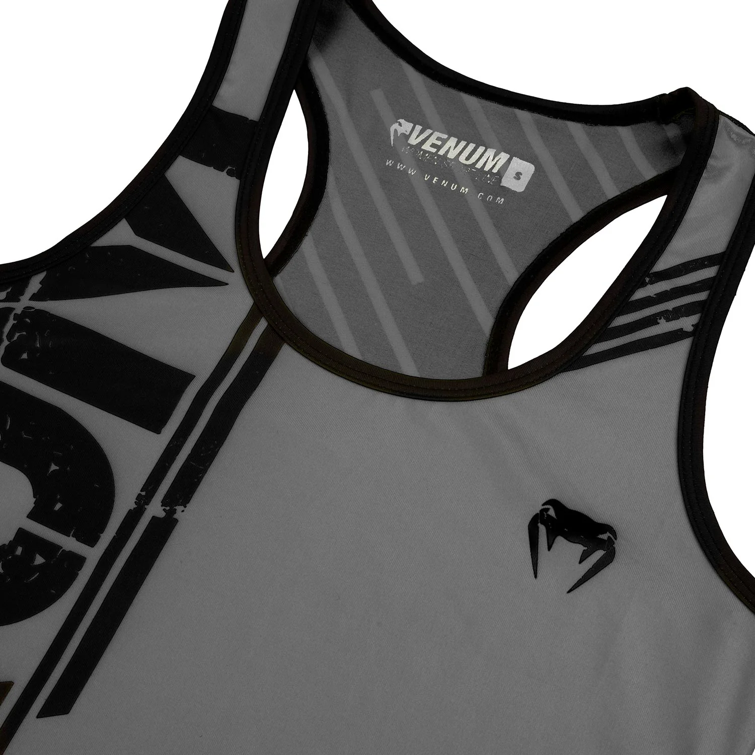 Camiseta sin Mangas Venum Power - Gris/Negro - Image 4