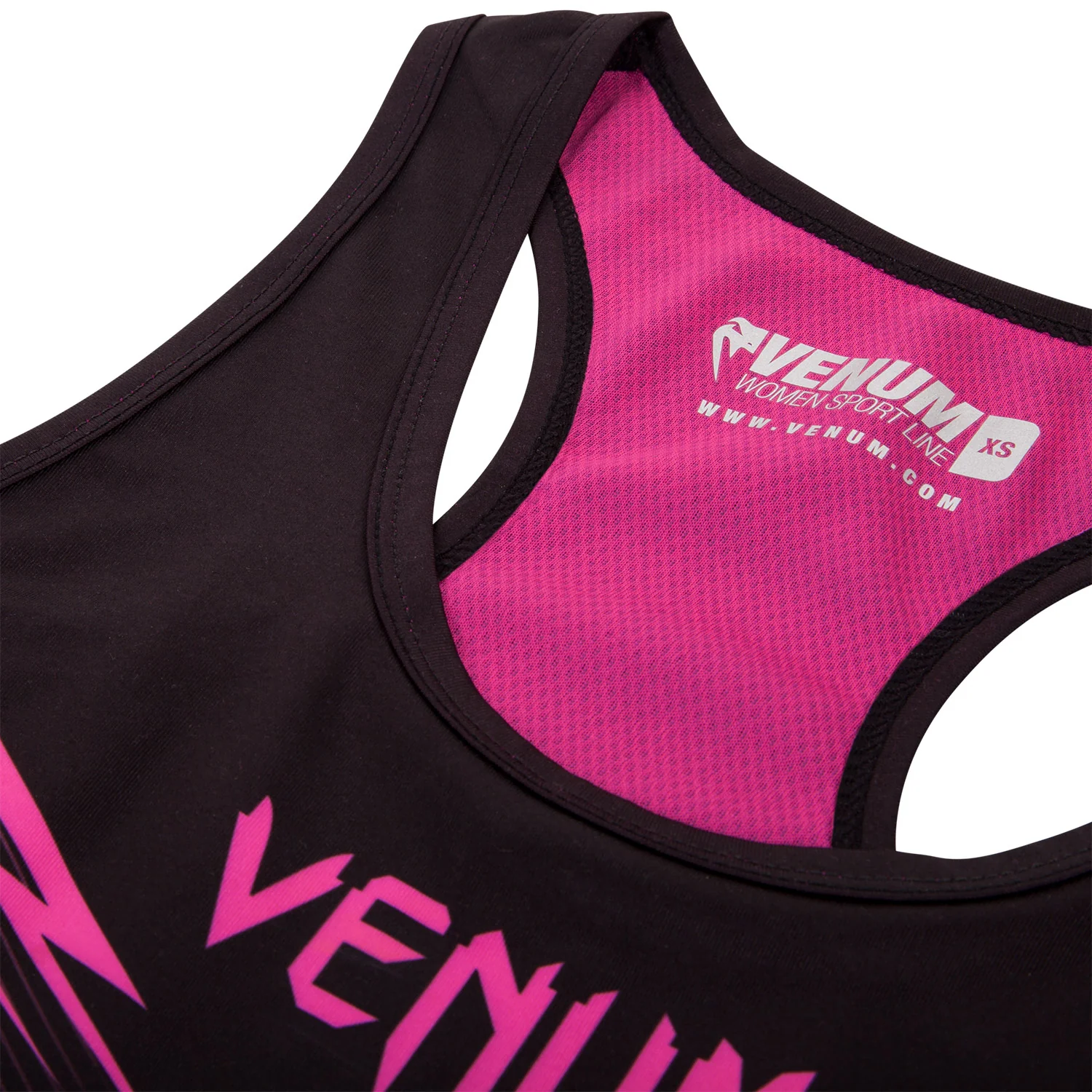 Camiseta sin Mangas Venum Razor - Negro/Rosa - Image 6