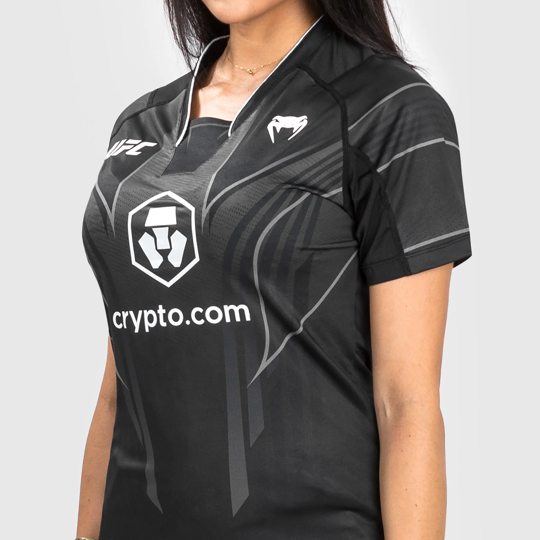 Camiseta UFC Venum Authentic Fight Night 2.0 Mujer - Blanco - Image 4