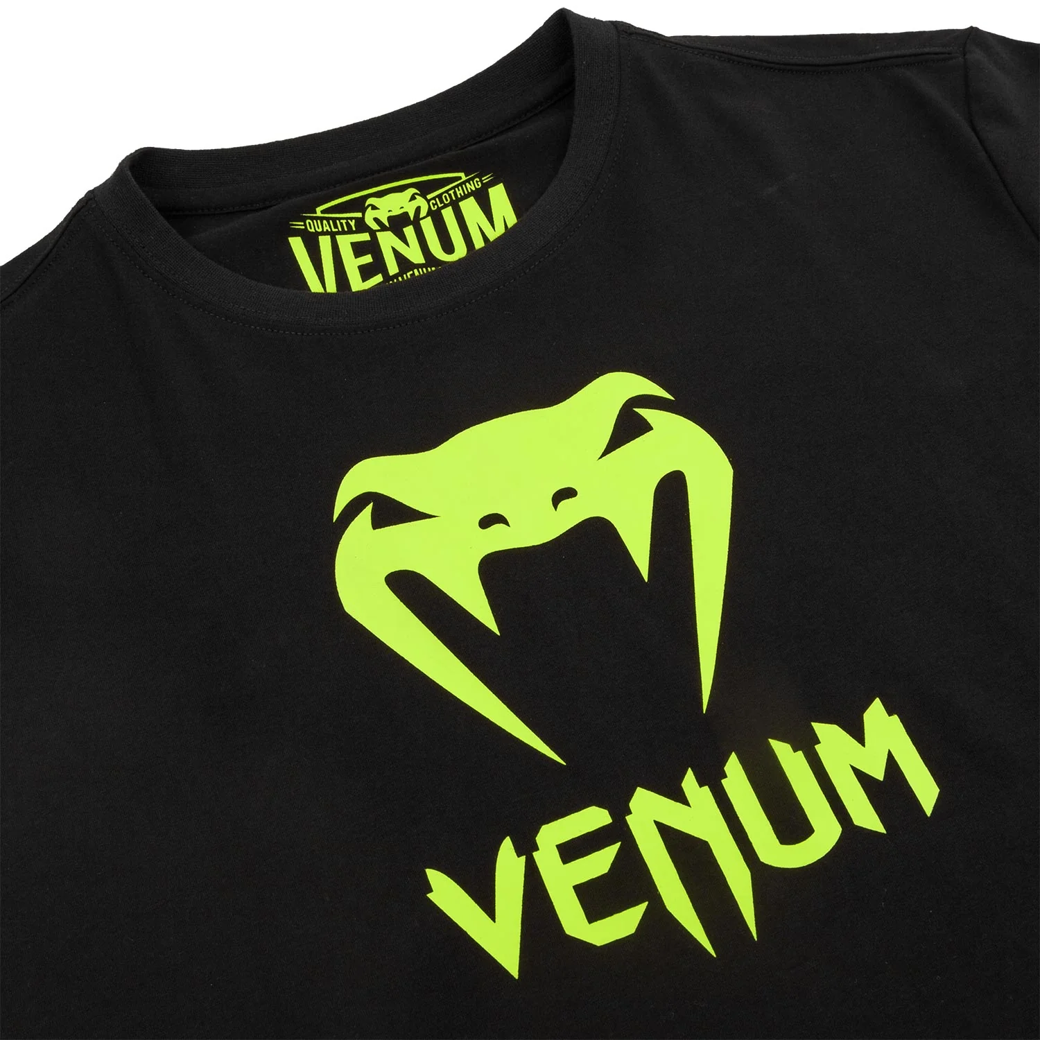 Camiseta Venum Classic - Negro/Amarillo Fluo - Image 4