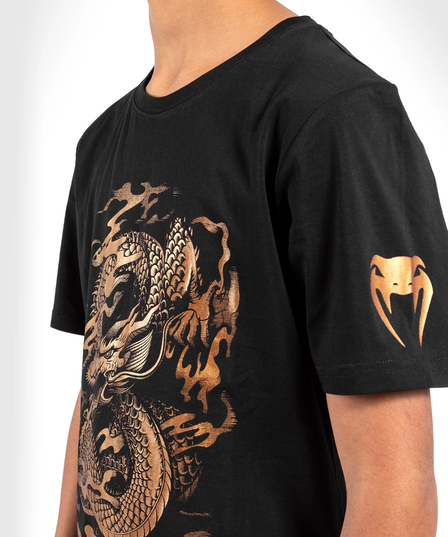 Camiseta Venum Dragon's Flight Kids - Blanco/Bronce - Image 4