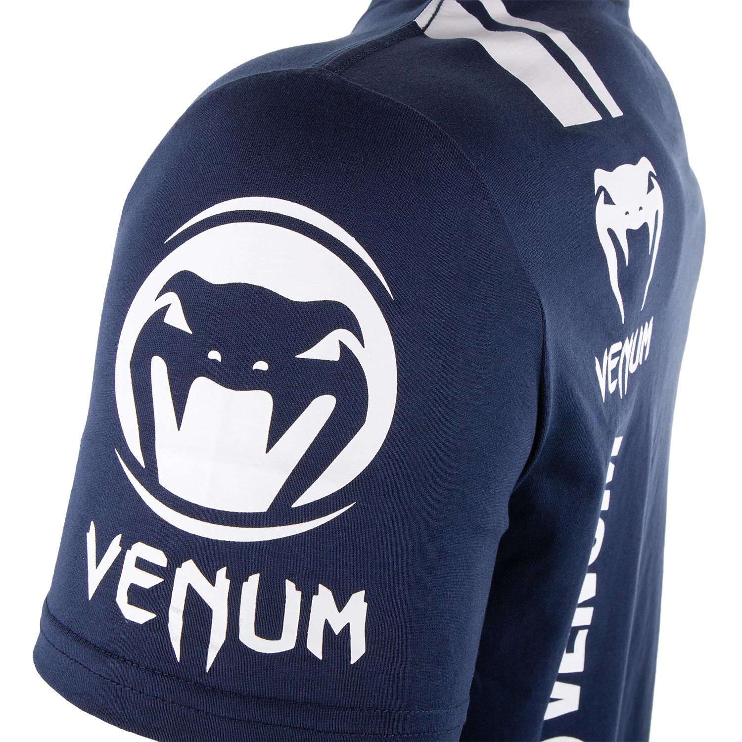 Camiseta Venum Logos - Azul Marino/Blanco - Image 5