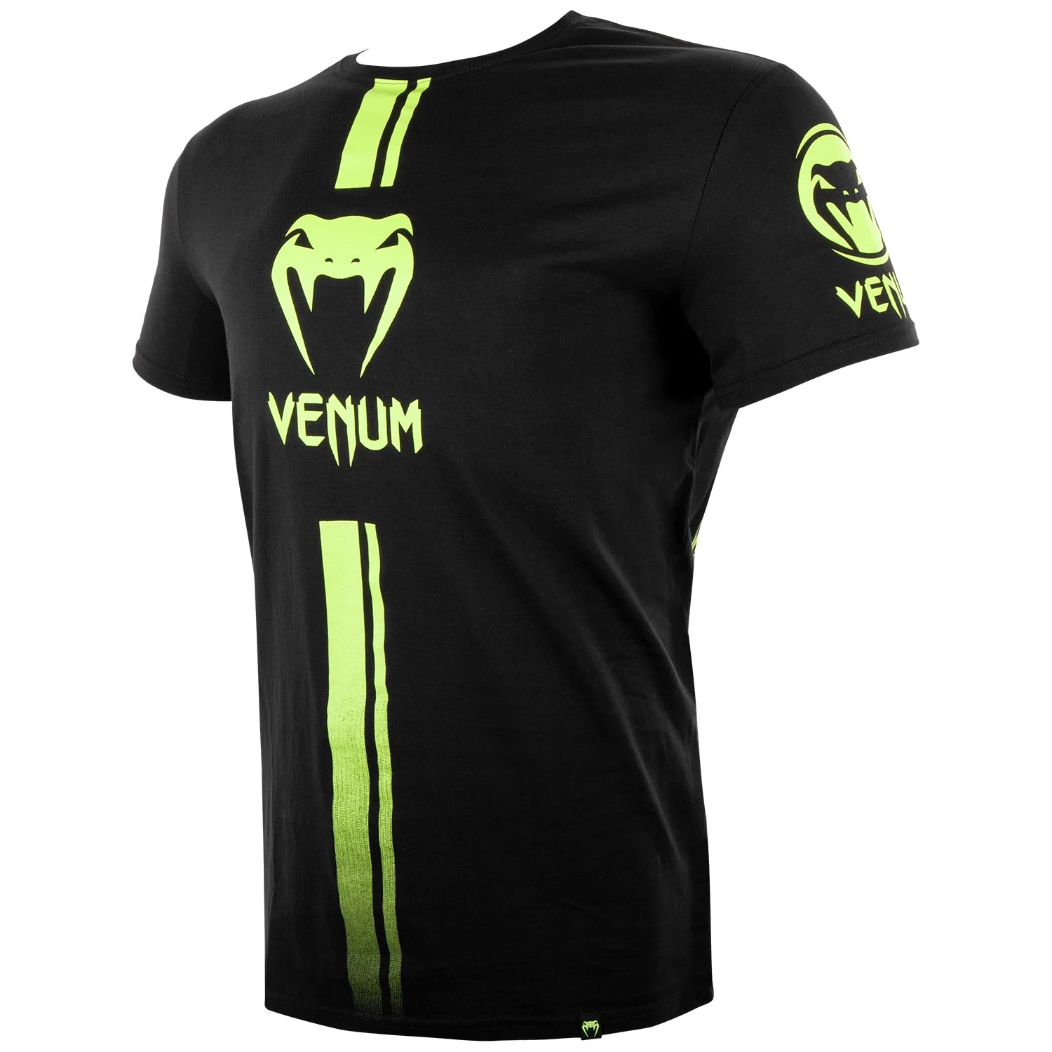 Camiseta Venum Logos - Negro/Amarillo Fluo - Image 2