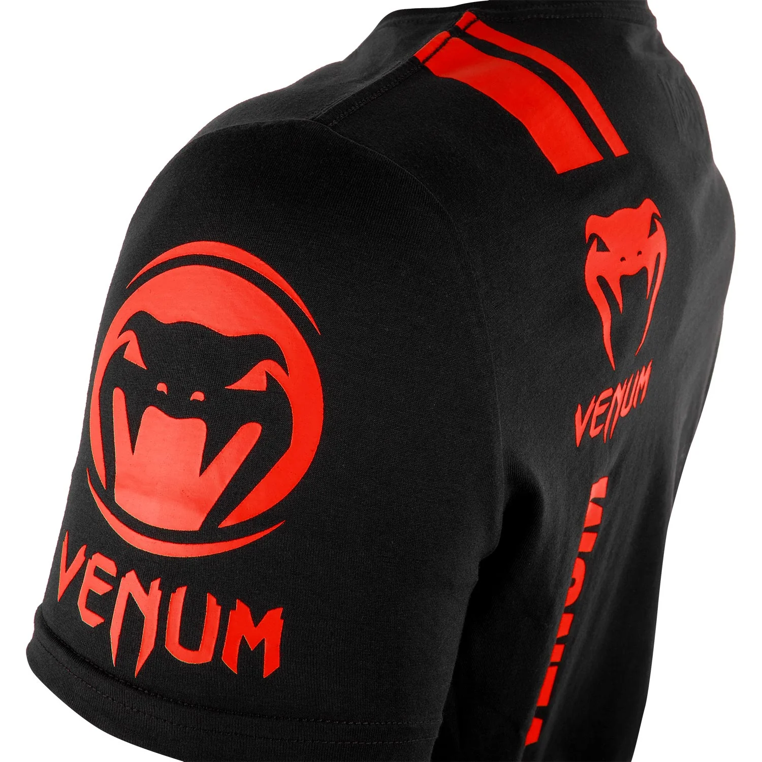 Camiseta Venum Logos - Negro/Rojo - Image 5