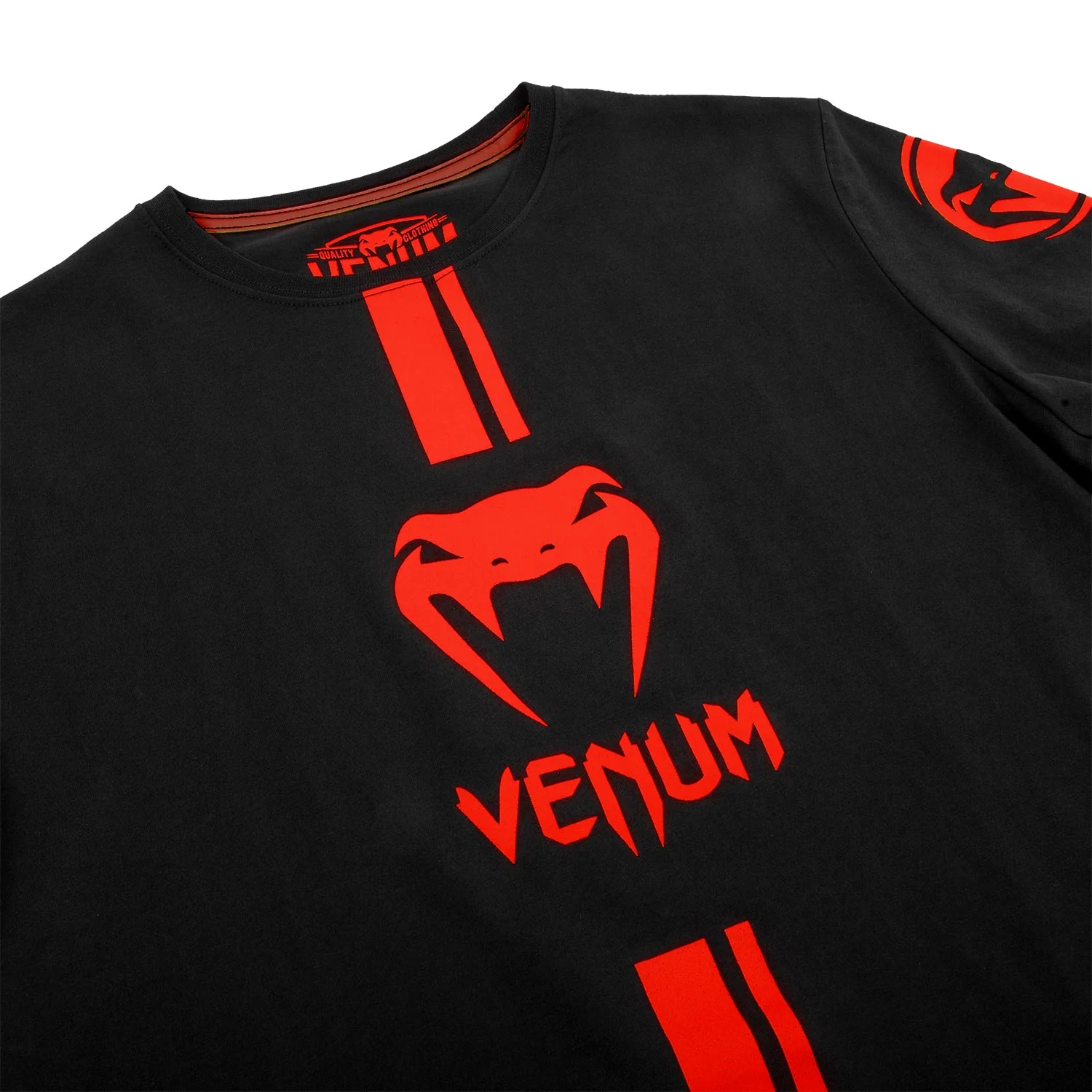 Camiseta Venum Logos - Negro/Rojo - Image 6