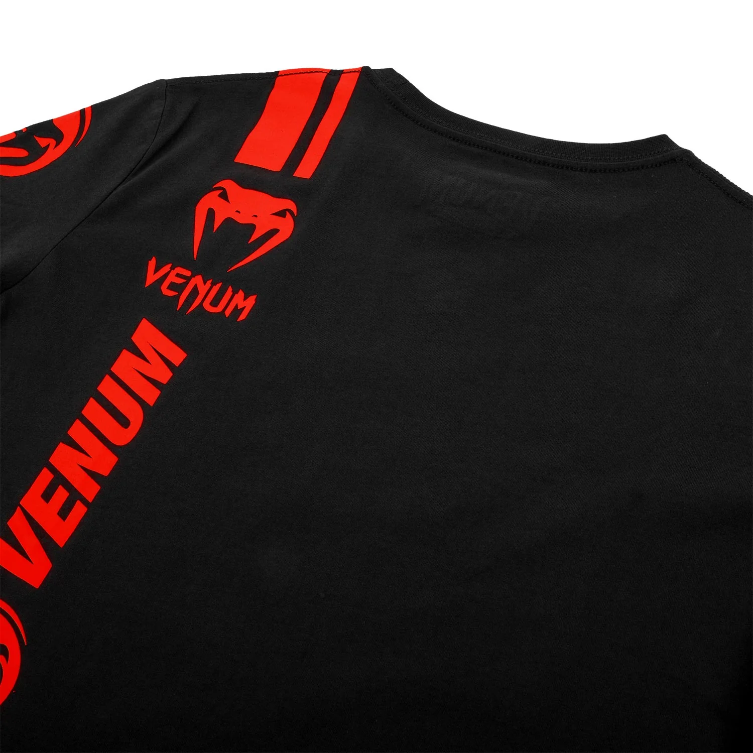 Camiseta Venum Logos - Negro/Rojo - Image 7
