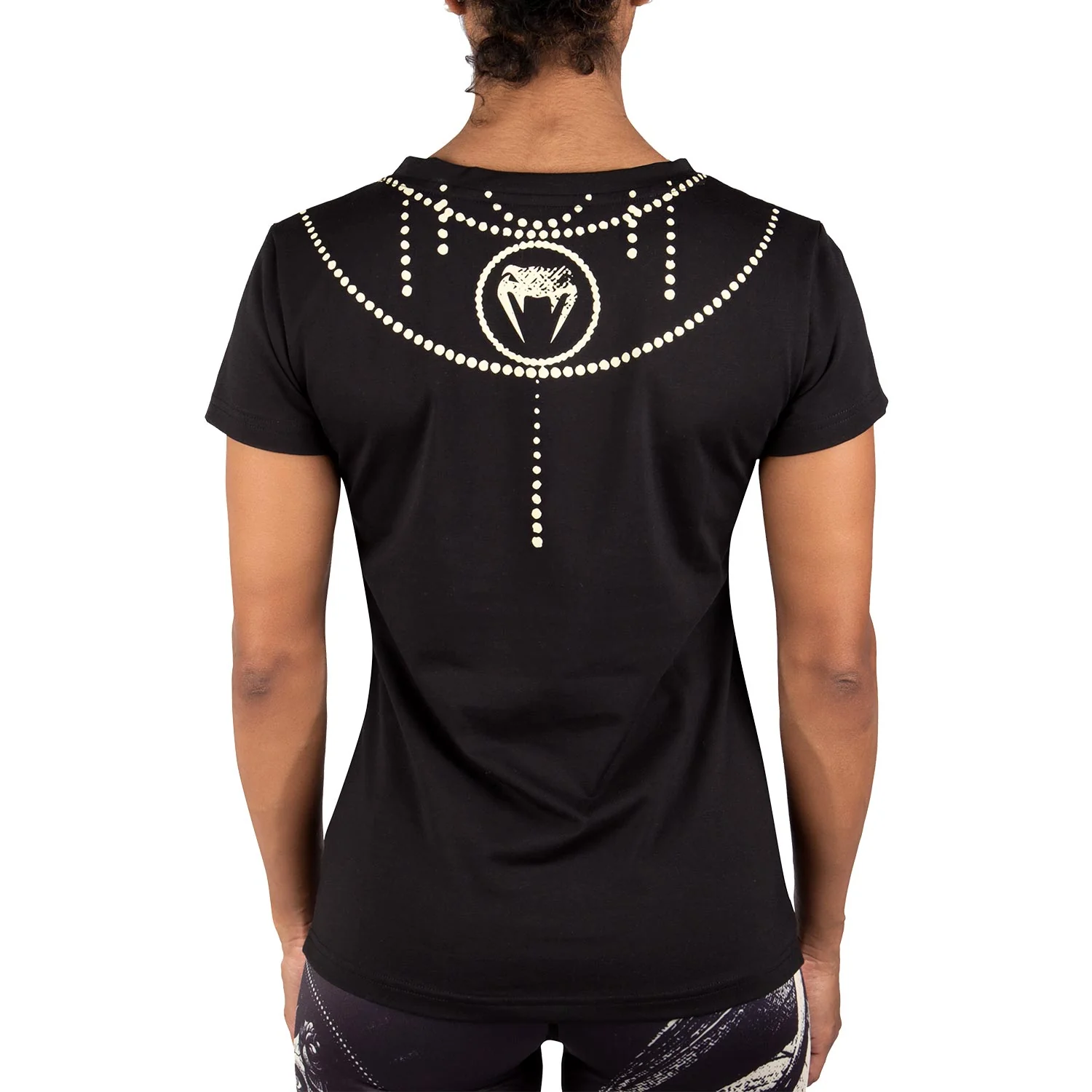Camiseta Venum Santa Muerte - Para Mujeres - Negro/Amarillo - Image 3