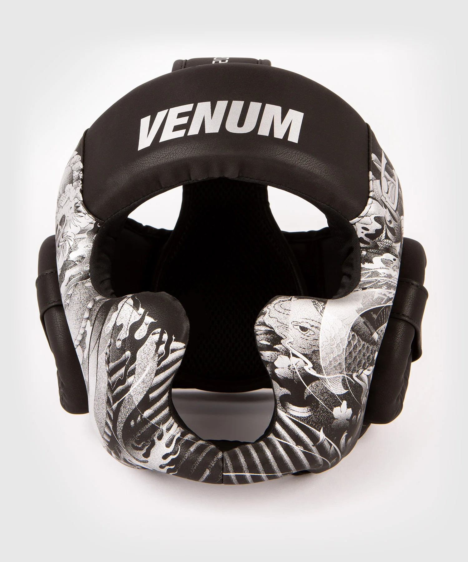 Casco de boxeo Venum YKZ21 - Negro/Plata - Image 2