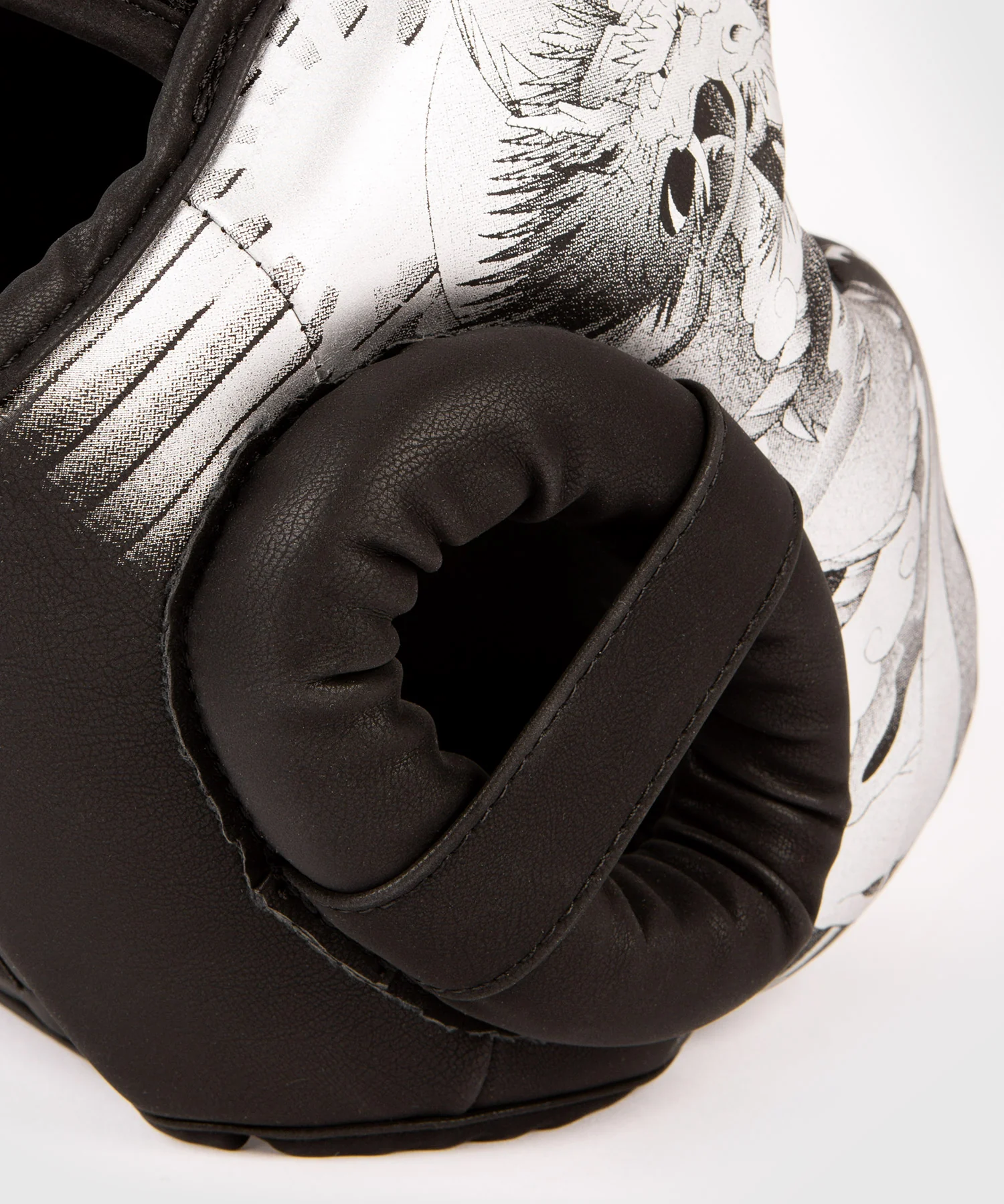 Casco de boxeo Venum YKZ21 - Negro/Plata - Image 5