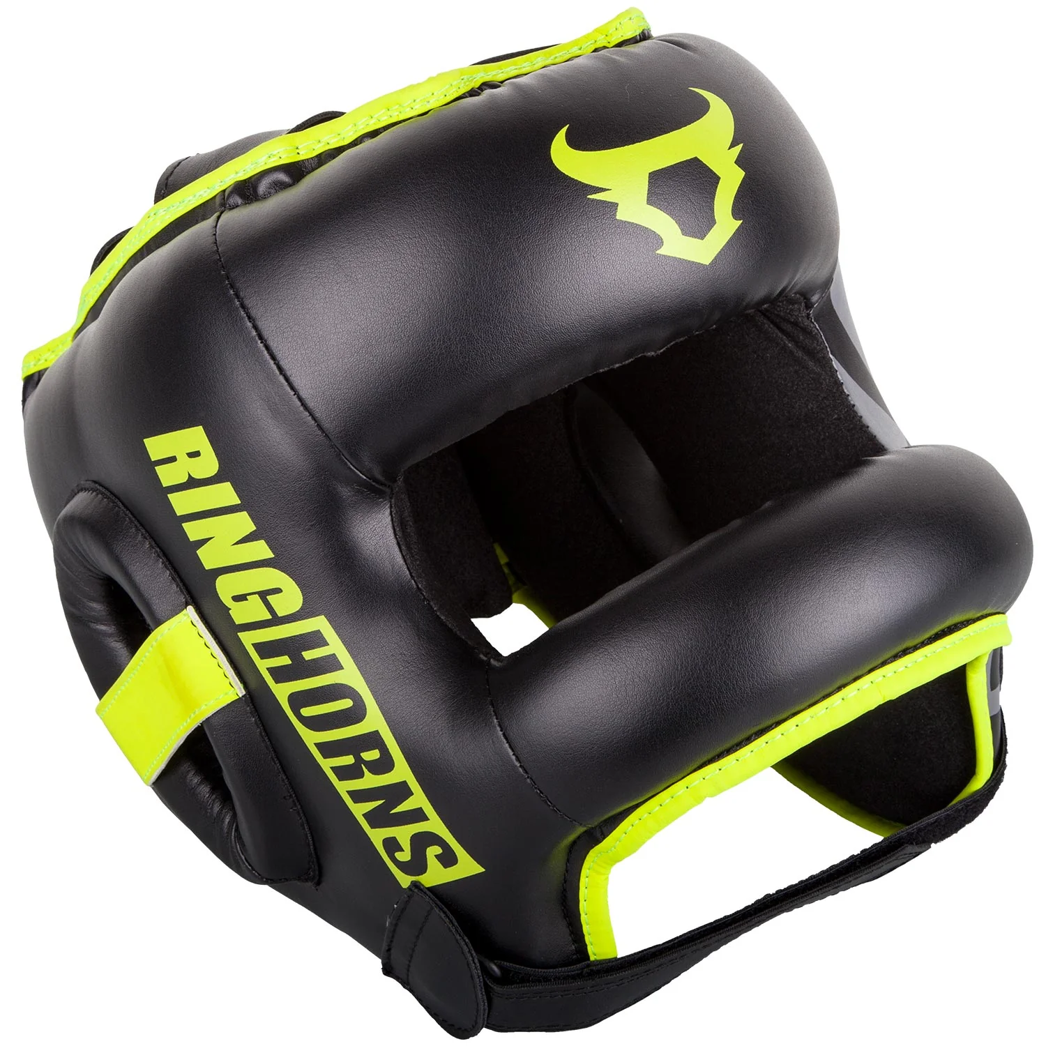 Casco Ringhorns Nitro - Negro/Amarillo Fluo