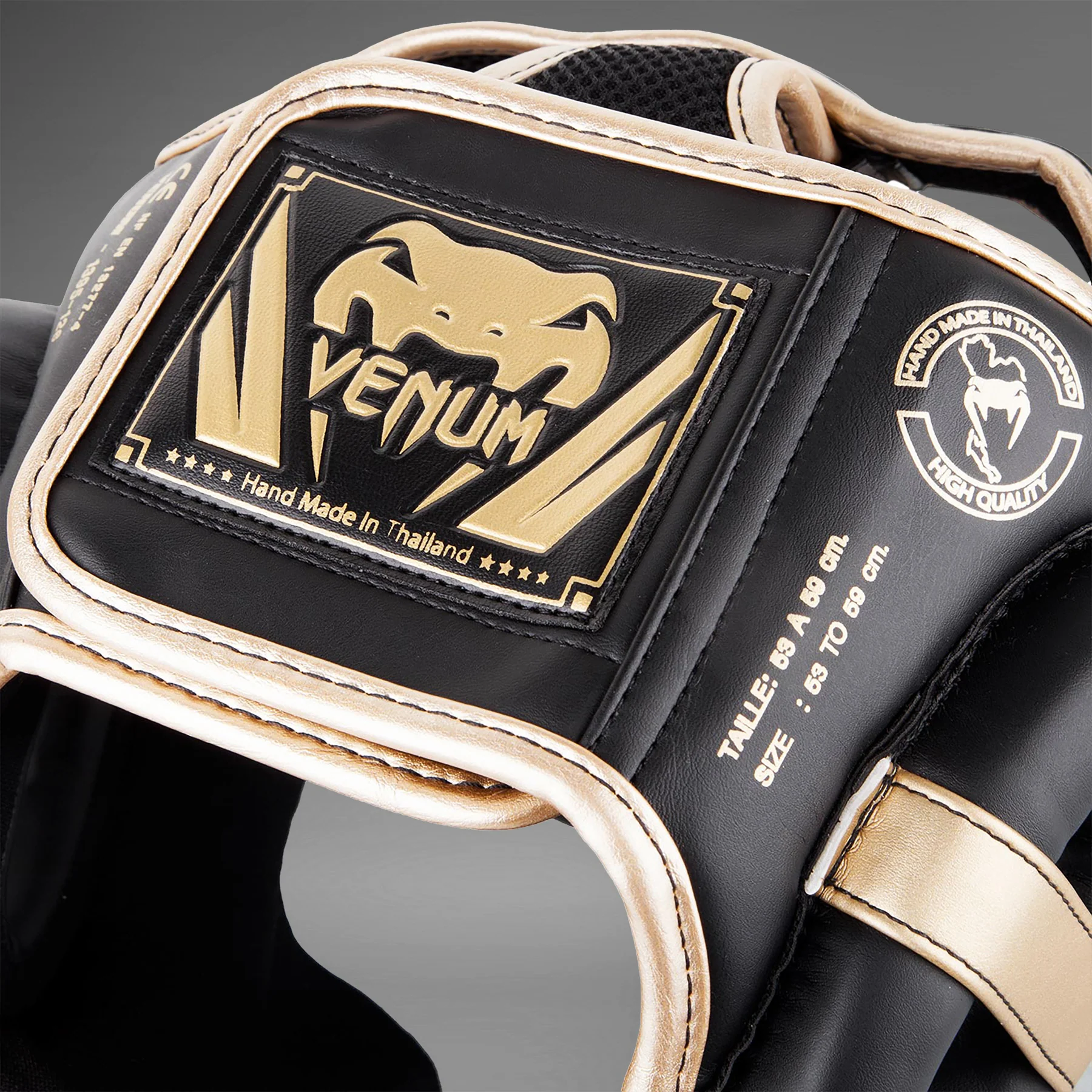Casco Venum Elite - Negro/Oro - Image 3