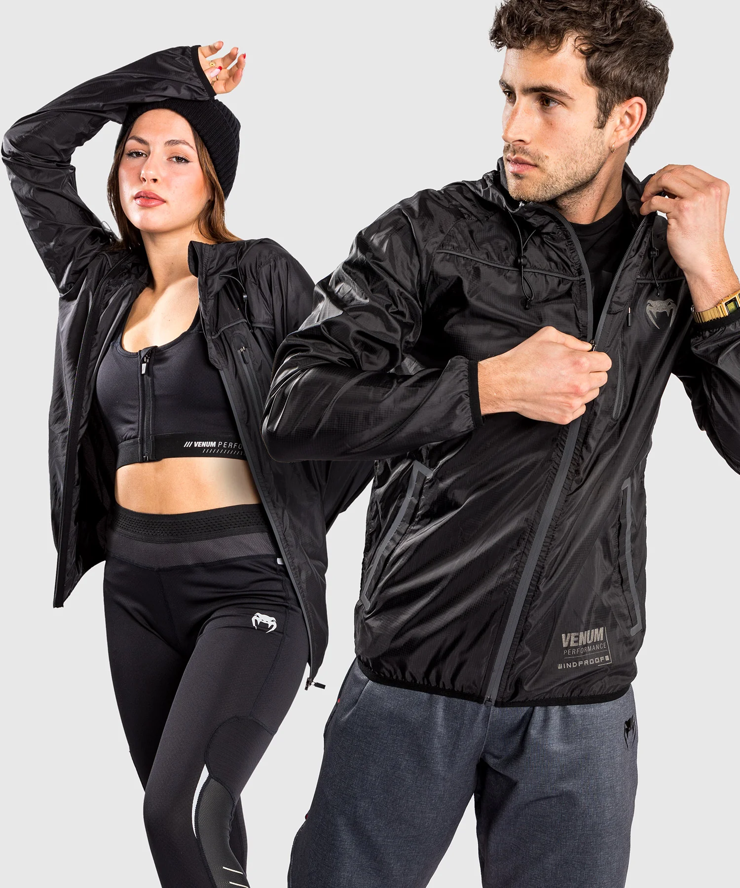 Chaqueta cortavientos Venum Tempest 2.0 - Negro