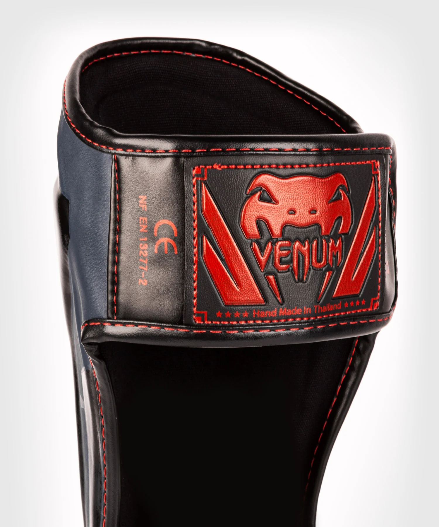 Espinilleras Venum Elite - Azul Marino/Negro-Rojo - Image 5