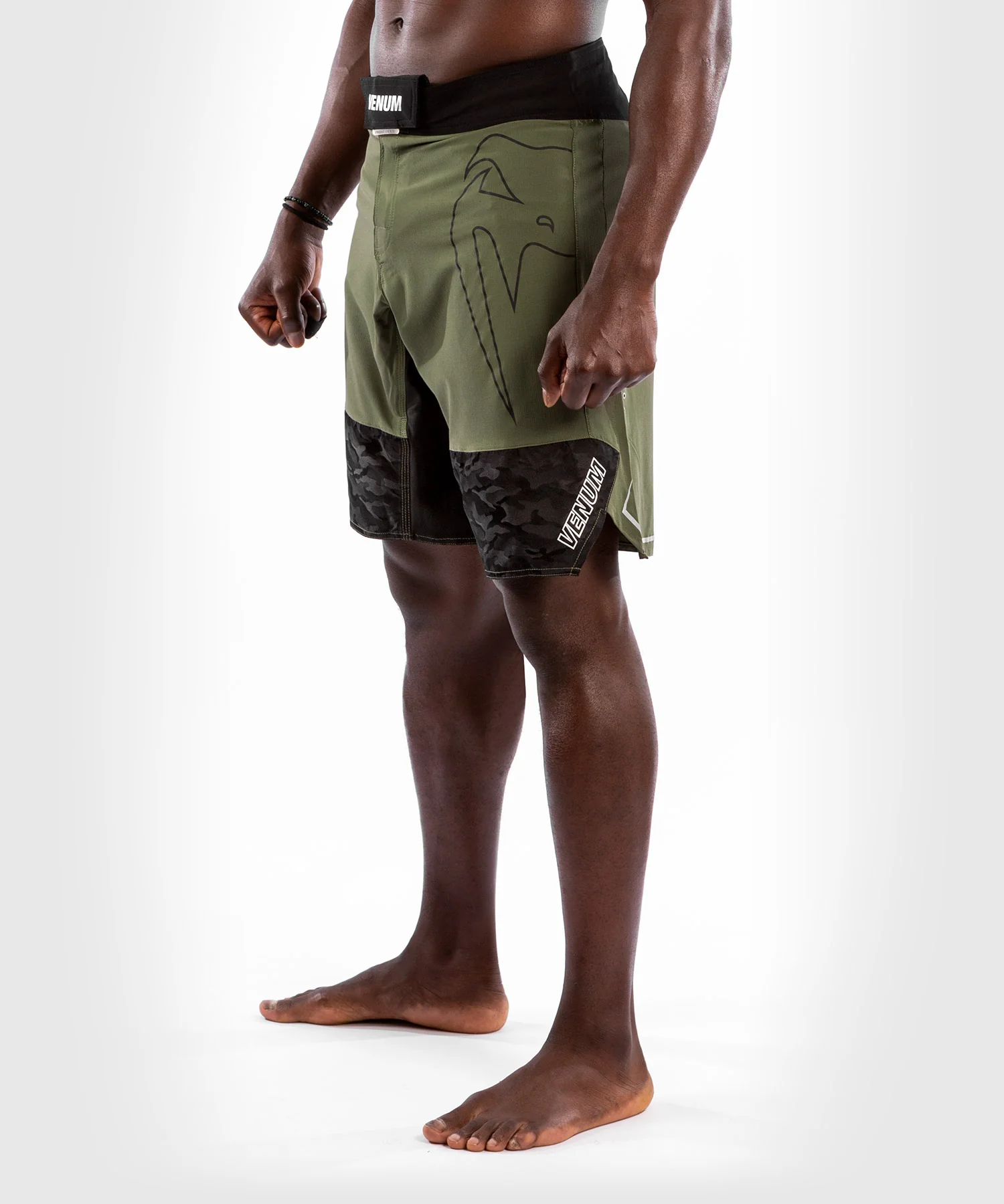 Fightshorts Venum LIGHT 4.0 - Caqui/Plata - Image 3