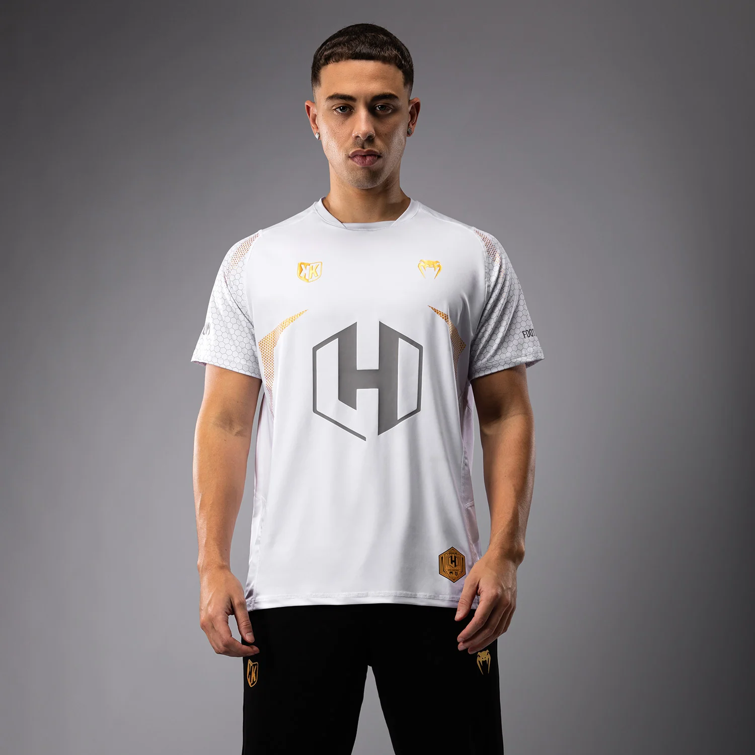 FK x Venum Hexagone MMA Camiseta - Blanca/Oro