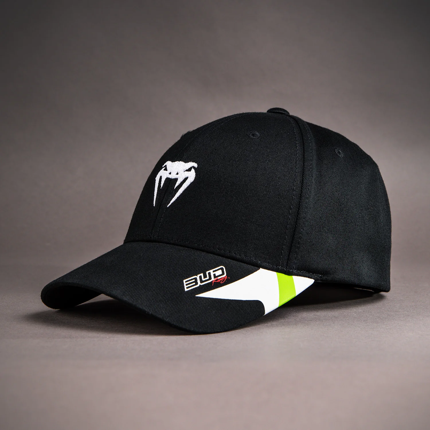 Gorra Venum x Bud Racing - Negra/Blanca/Verde lima - Image 3