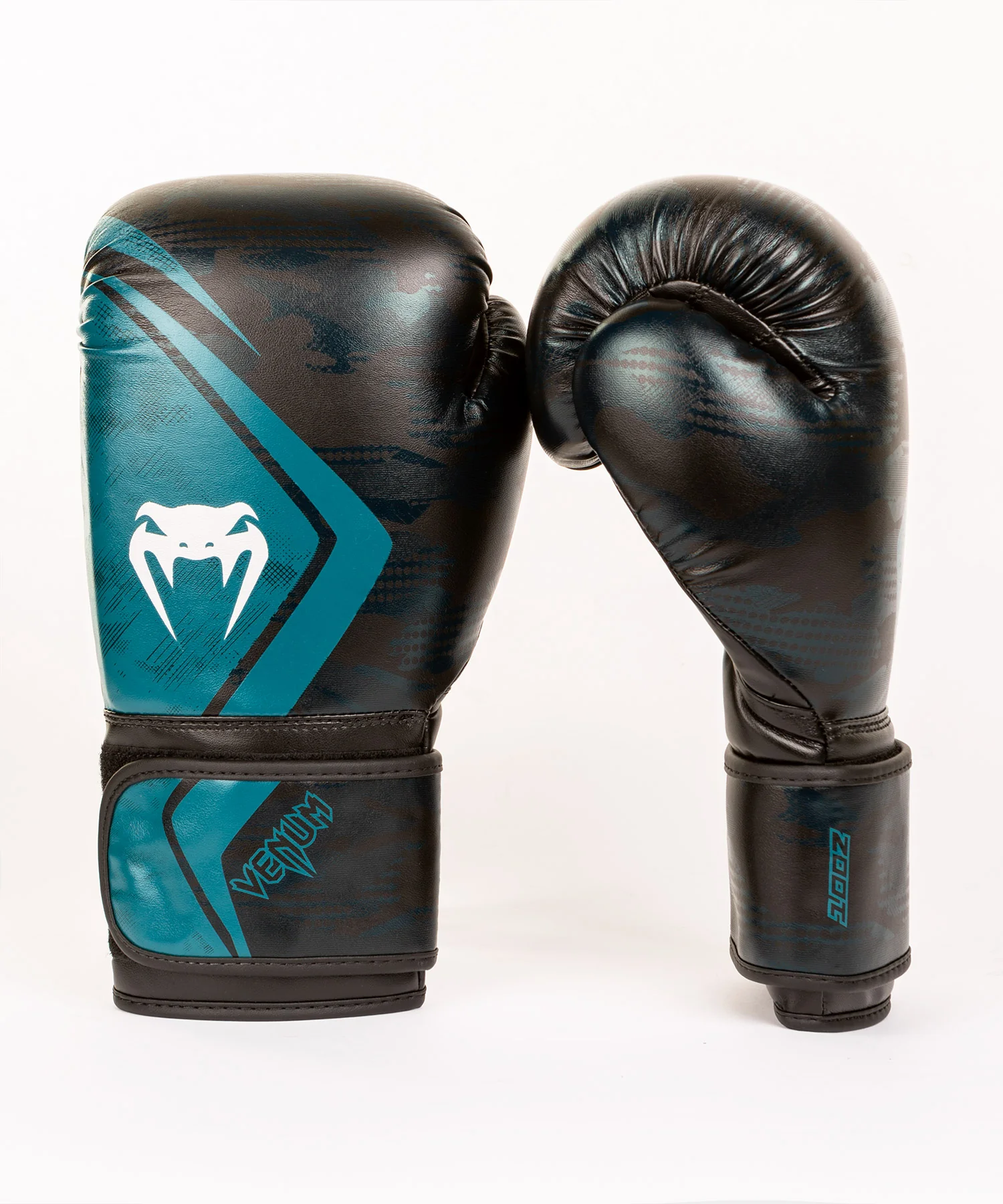 Guantes de boxeo Contender 2.0 Venum Defender - Negro/Verde - Image 2