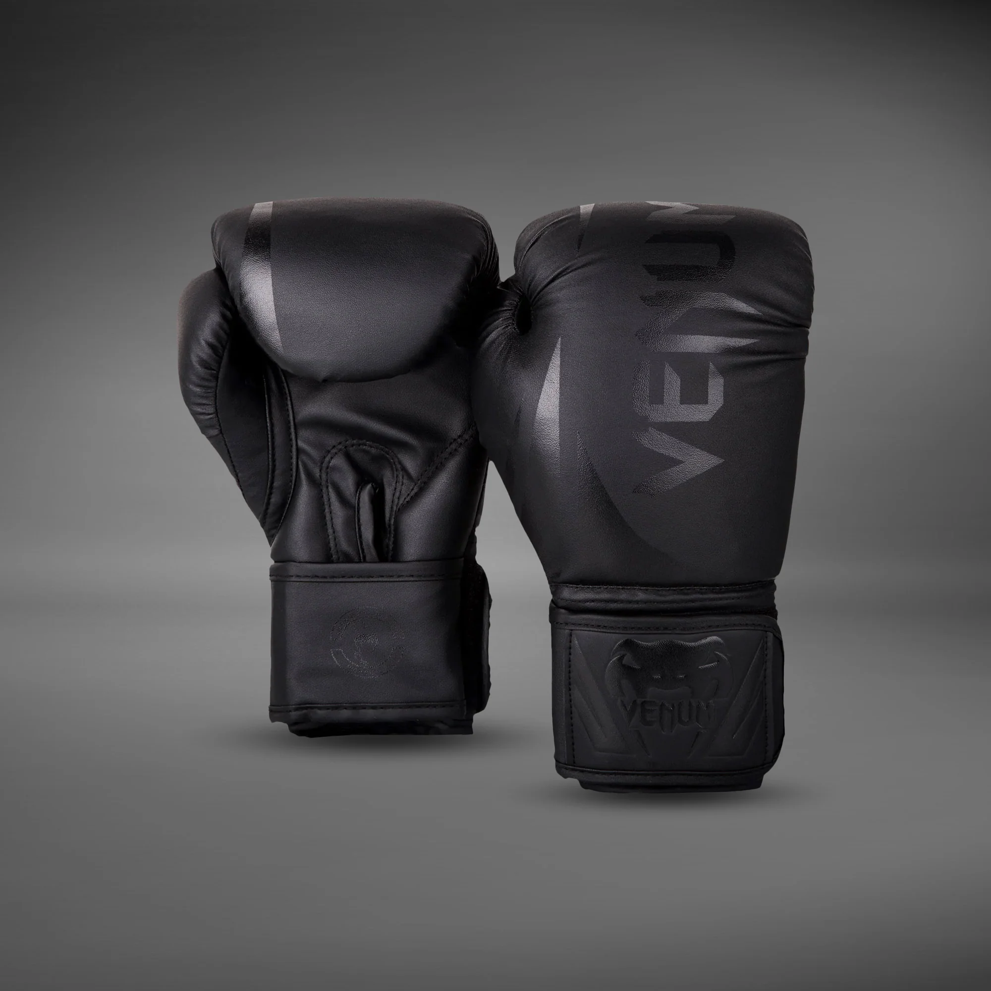 Guantes de boxeo infantiles Venum Challenger 2.0 - Negro/negro