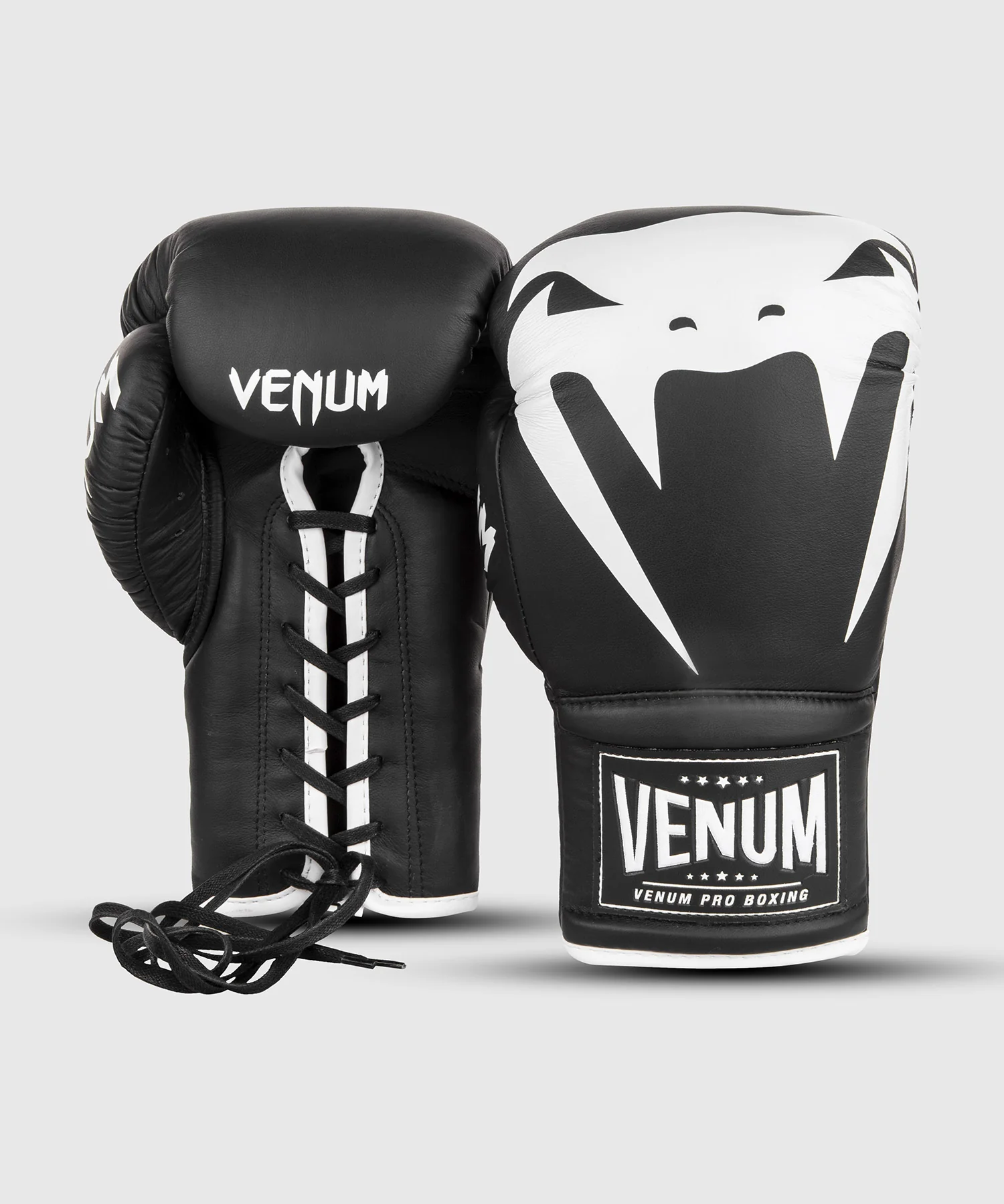 Guantes de Boxeo profesional Venum Giant 2.0  – cordones - Negro/Blanco - Image 3