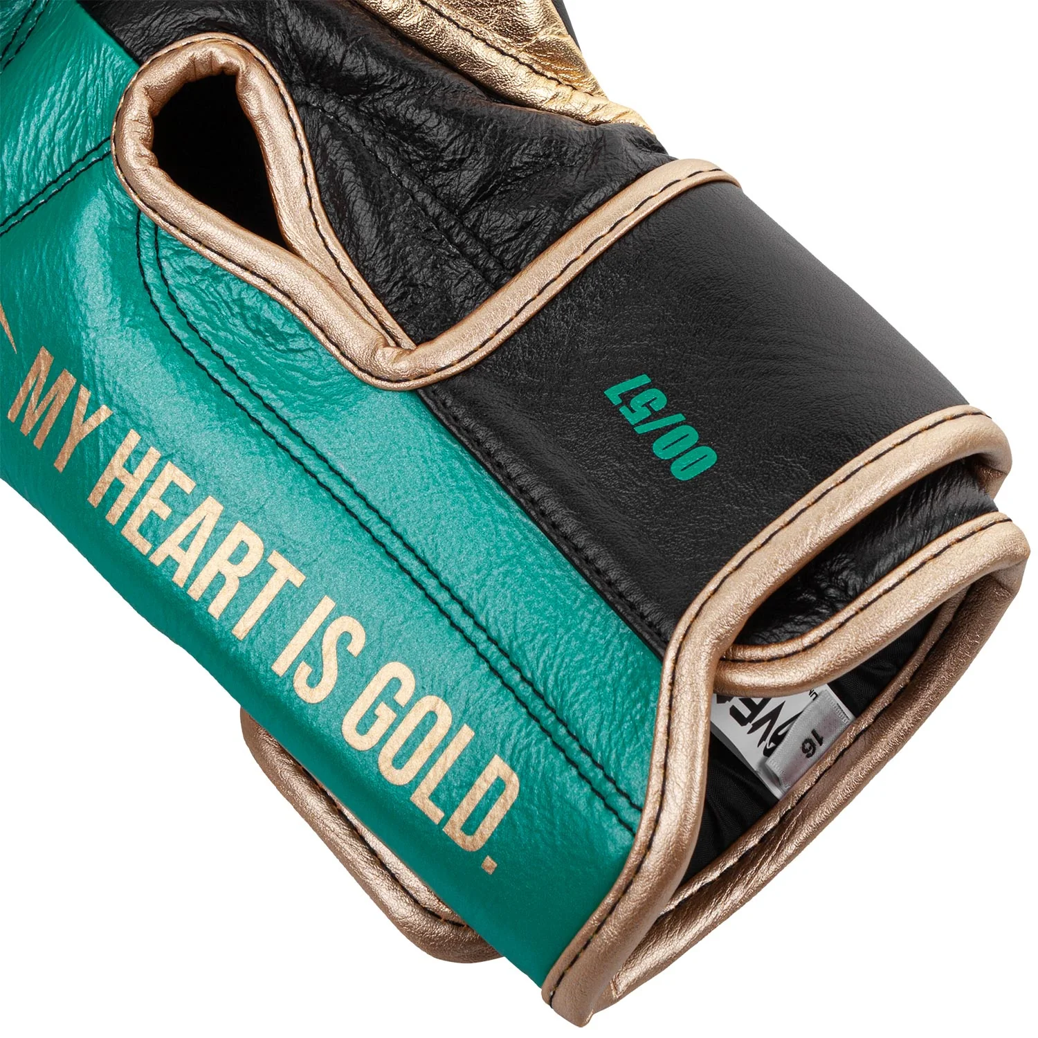 Guantes de Boxeo profesional Venum Giant 2.0 - Edición limitada WBC - Velcro - Verde metálico/Oro - Image 5