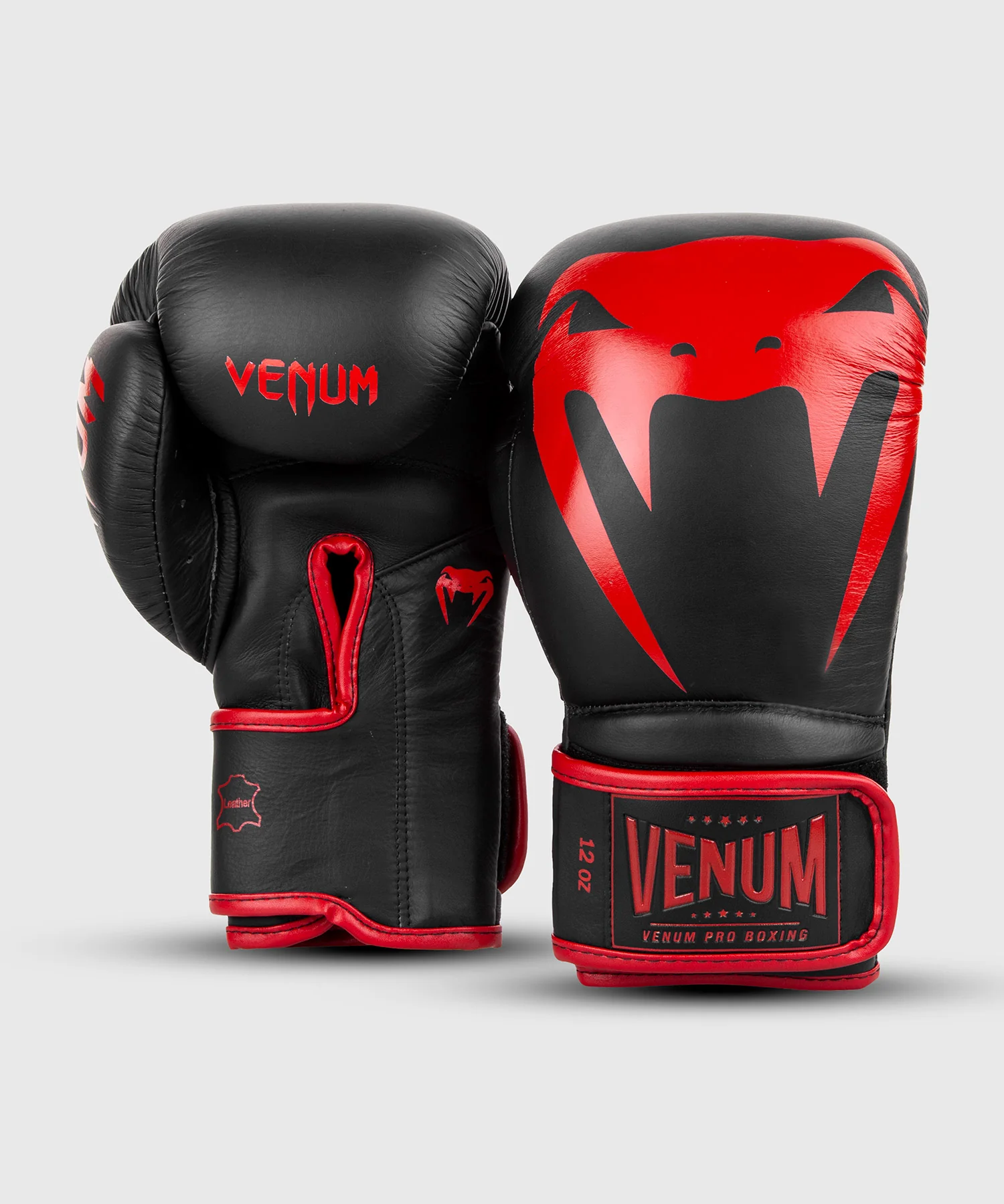 Guantes de Boxeo profesional Venum Giant 2.0 – Velcro - Negro/Rojo - Image 3