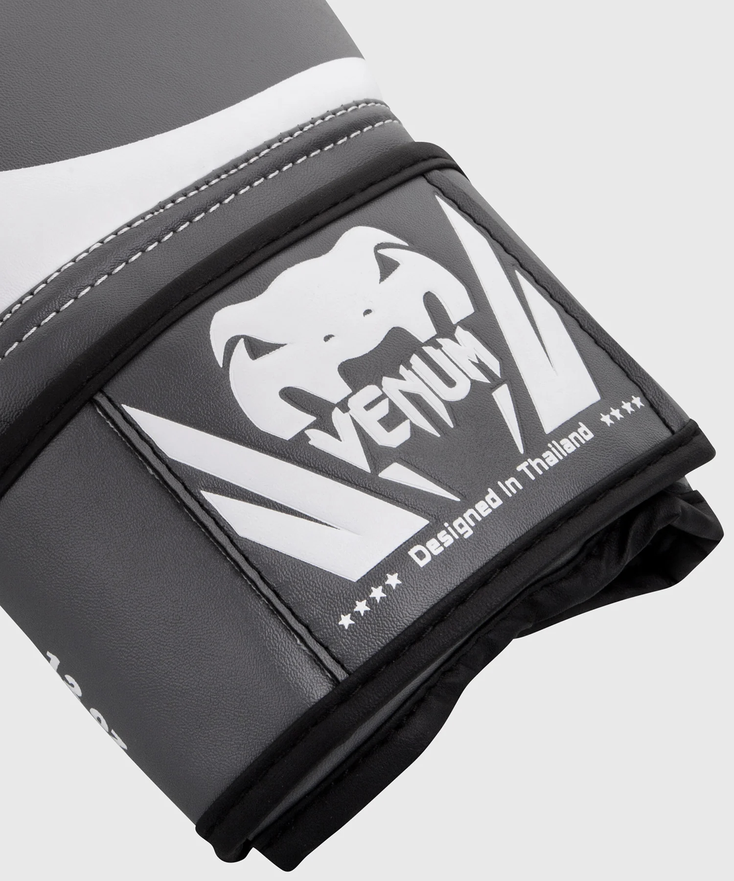Guantes de Boxeo Venum Challenger 2.0 – Gris/Blanco-Negro - Image 4