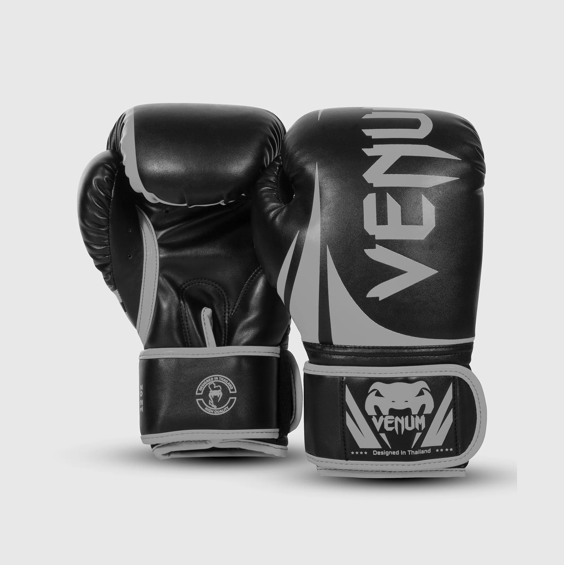 Guantes de Boxeo Venum Challenger 2.0 - Negro/Gris - Image 2
