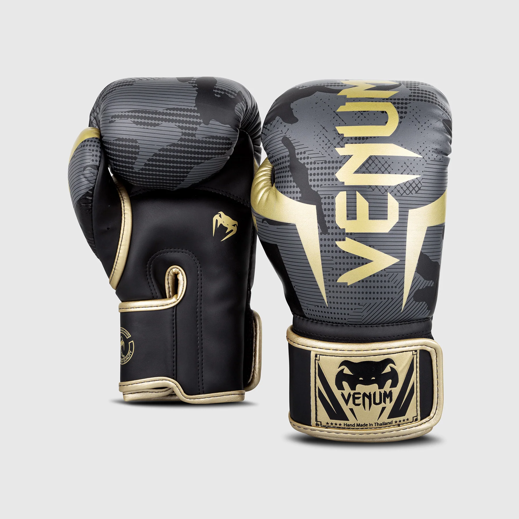 Guantes de boxeo Venum Elite - Camo/Oro