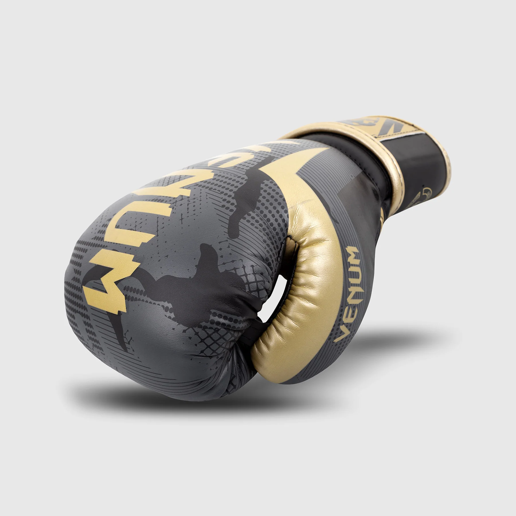 Guantes de boxeo Venum Elite - Camo/Oro - Image 5