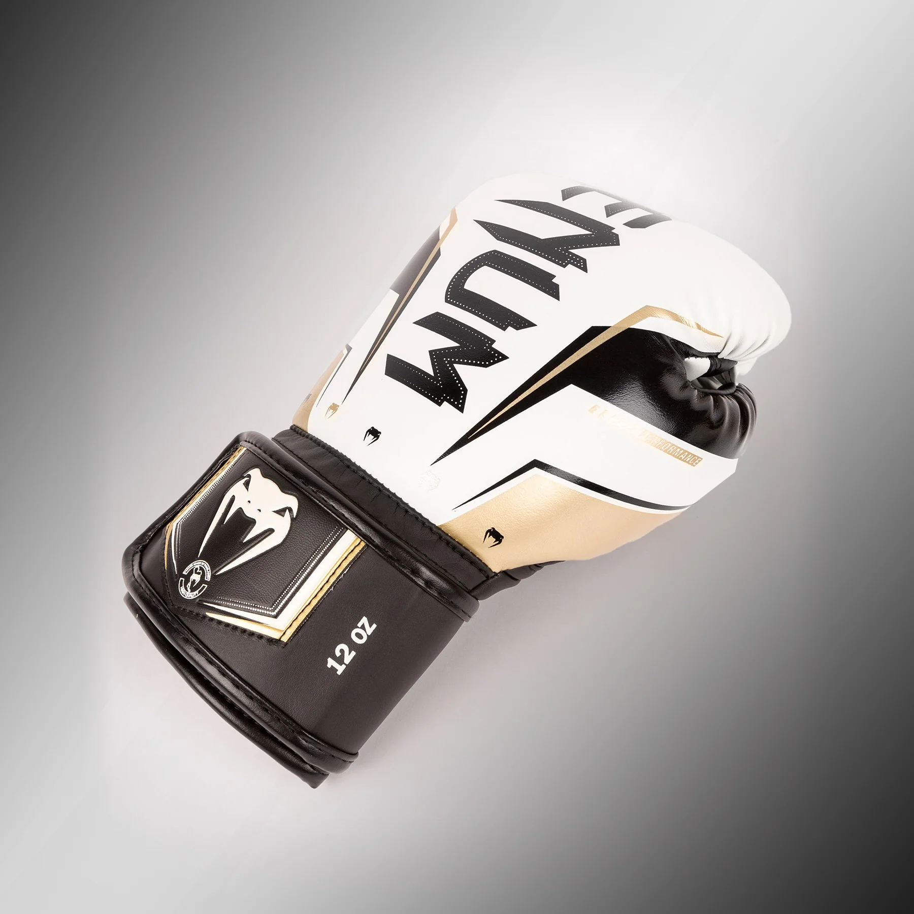 Guantes de boxeo Venum Elite Evo - Blanco/Dorado - Image 3