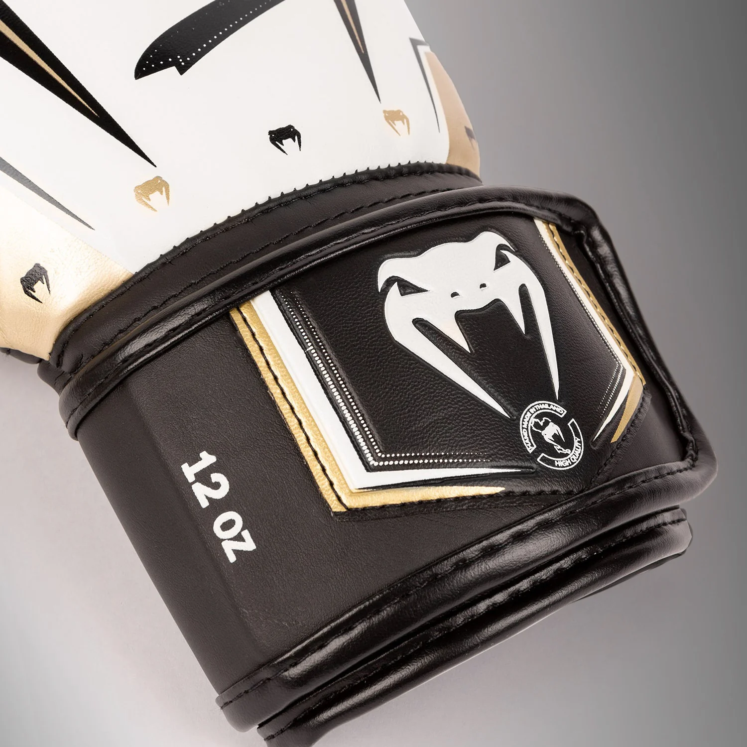 Guantes de boxeo Venum Elite Evo - Blanco/Dorado - Image 5
