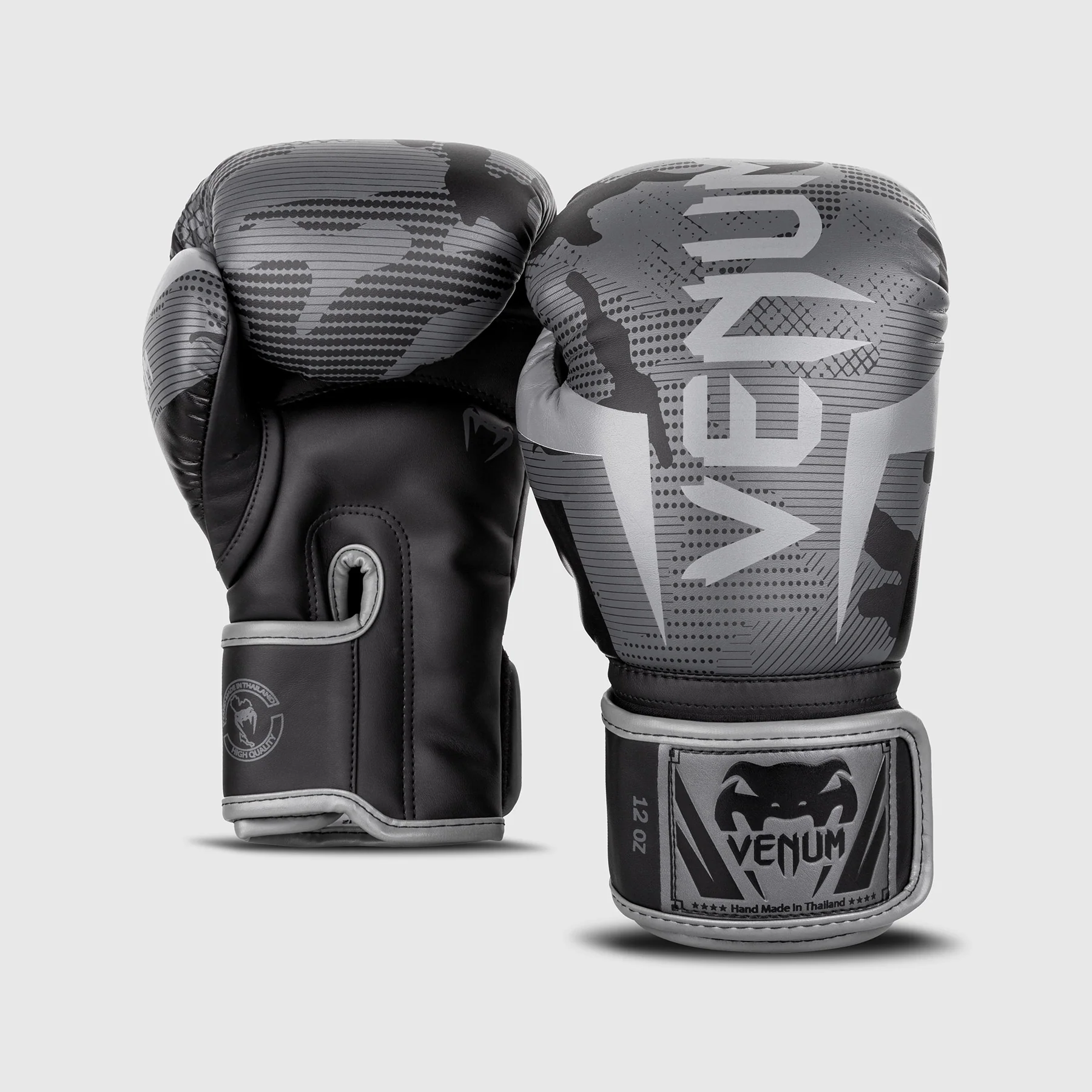 Guantes de boxeo Venum Elite - Gris/Camuflaje