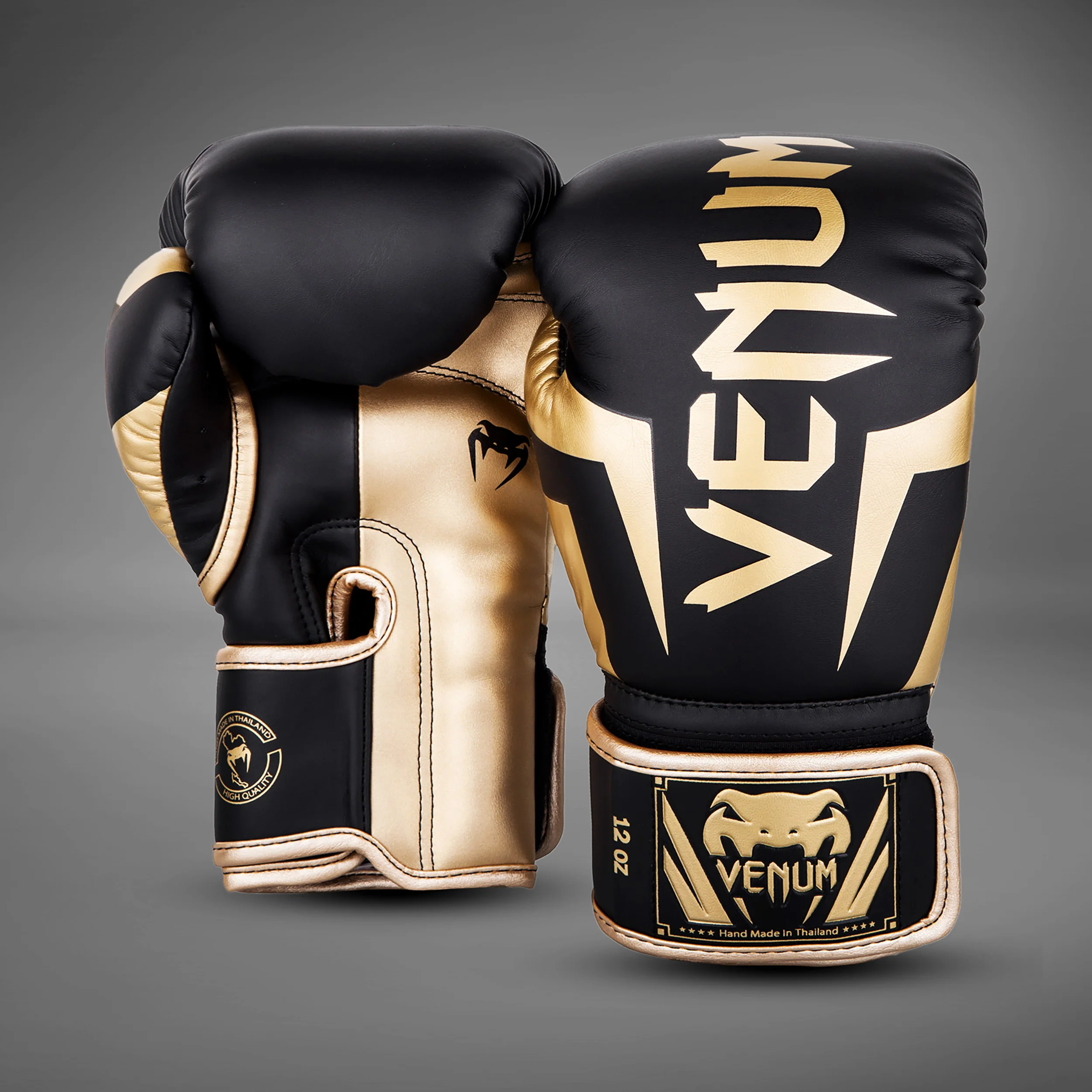 Guantes de Boxeo Venum Elite  - Negro/Oro - Image 2