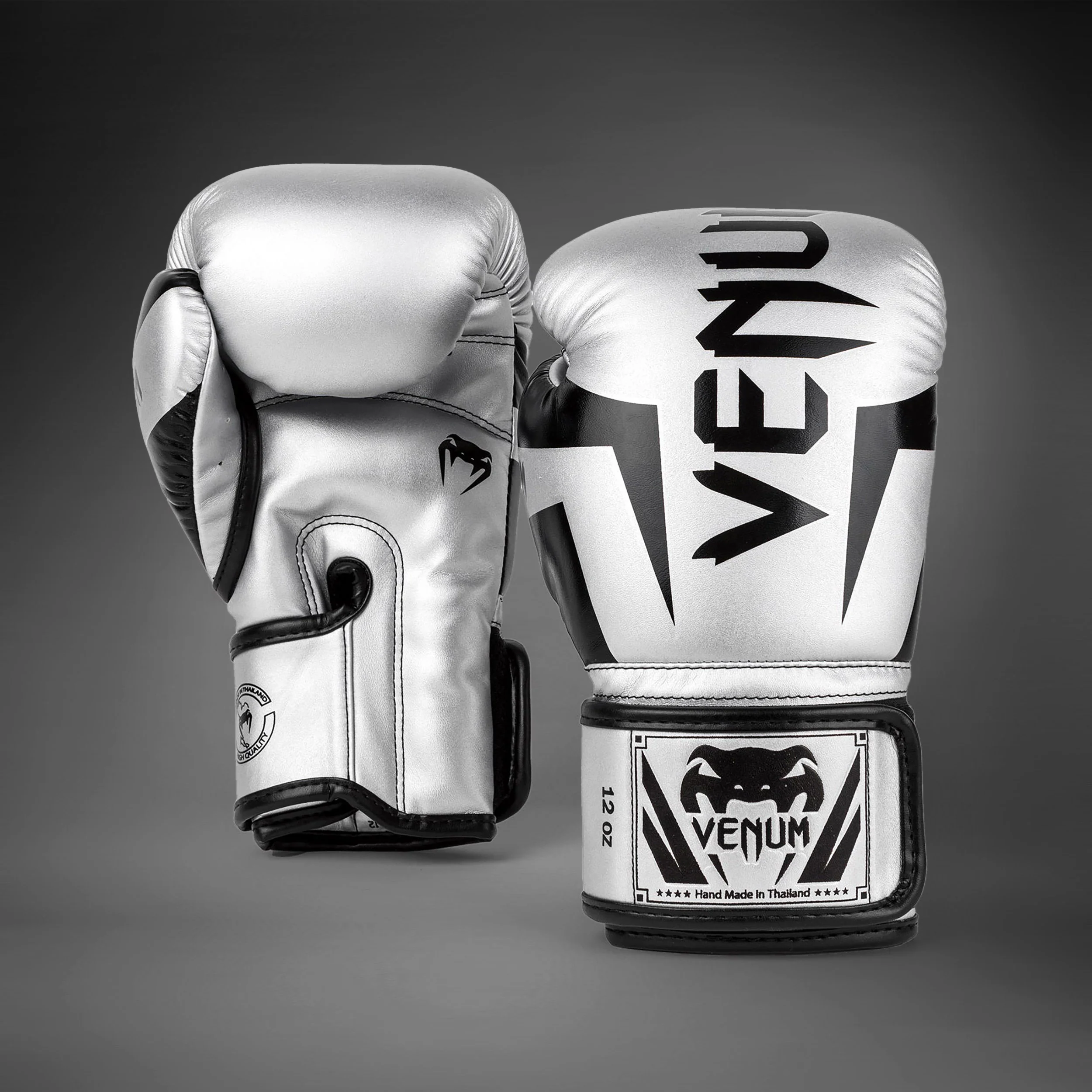 Venum Elite Guantes de boxeo - Plata/Negro - Image 3