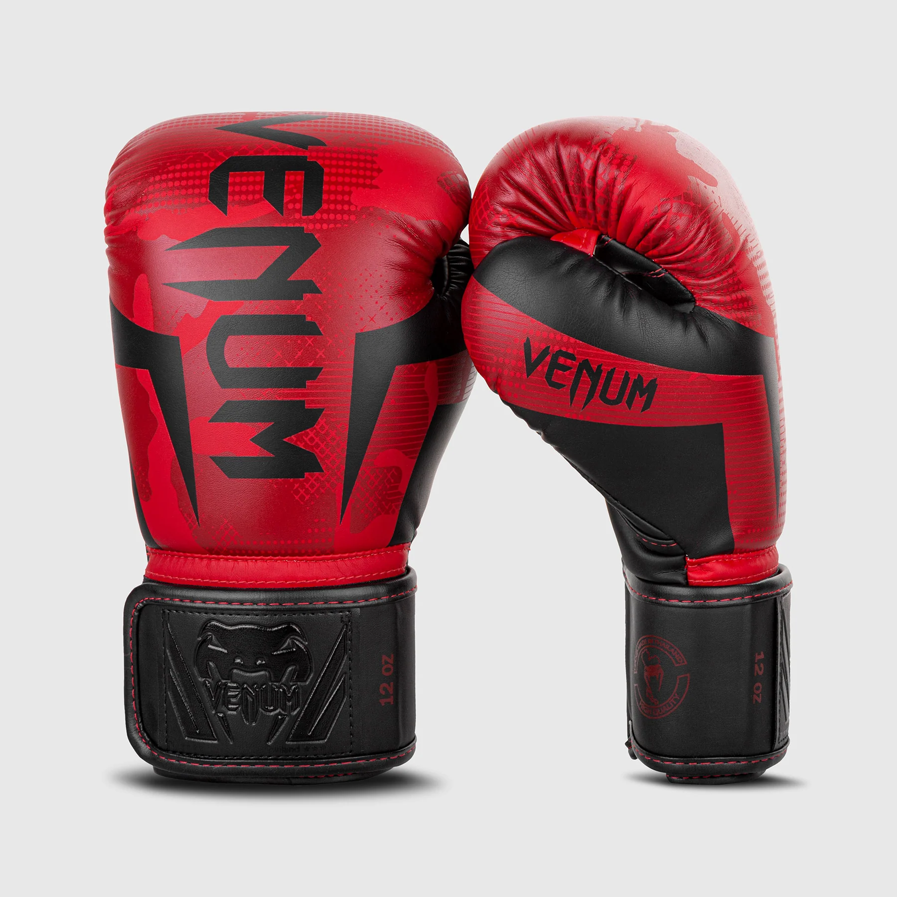 Guantes de boxeo Venum Elite - Rojo/Camo - Image 2