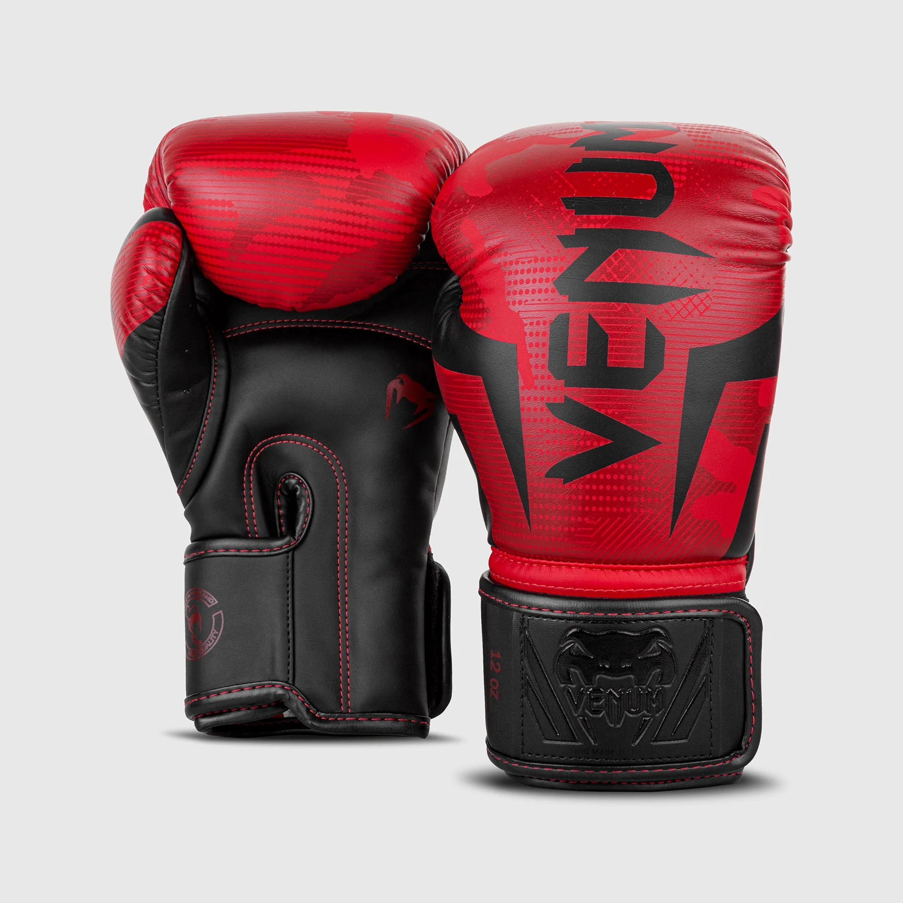 Guantes de boxeo Venum Elite - Rojo/Camo - Image 3