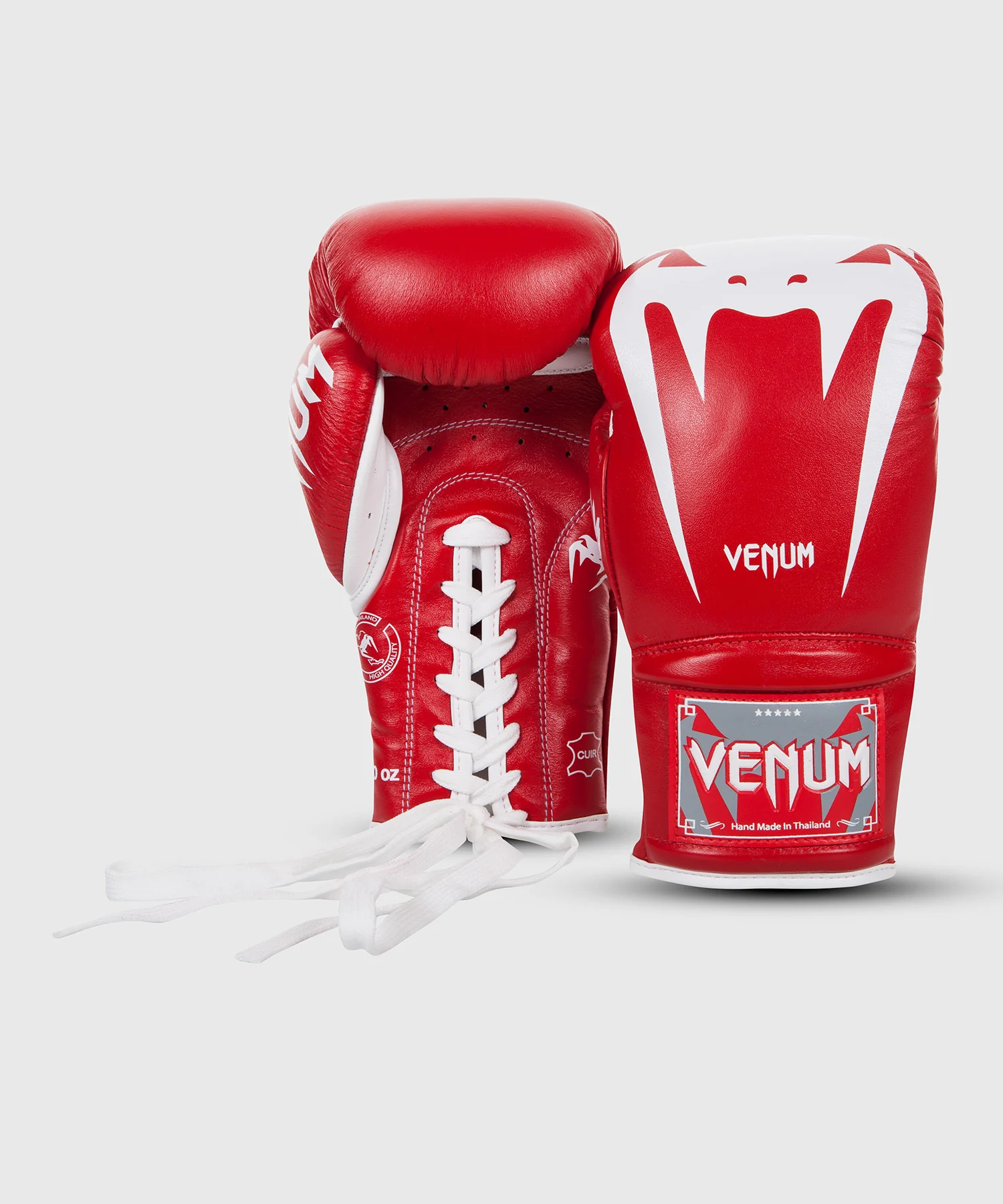 Guantes de Boxeo Venum Giant 3.0 - Cuero Nappa - Con cordones - Rojo - Image 2