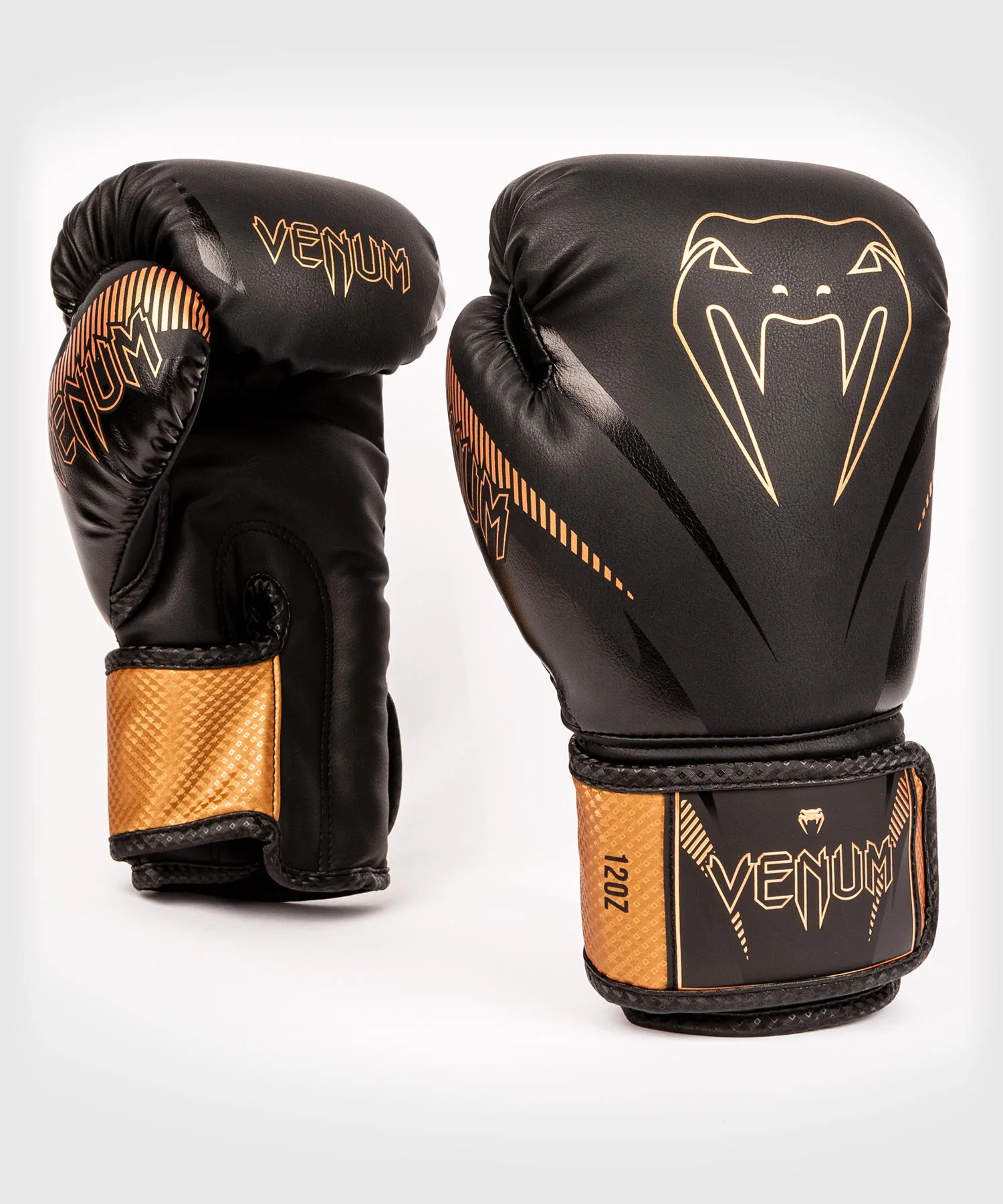 Guantes de Boxeo Venum Impact - Negro/Bronce