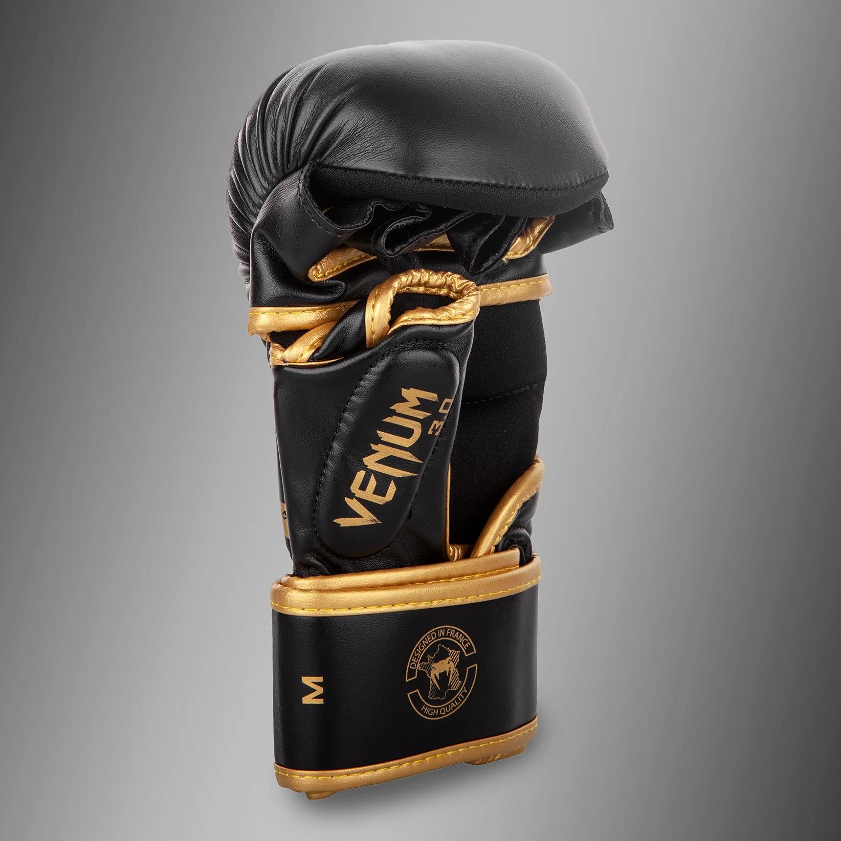 Venum Challenger 3.0 Guantes de sparring MMA - Negro/Dorado - Image 2